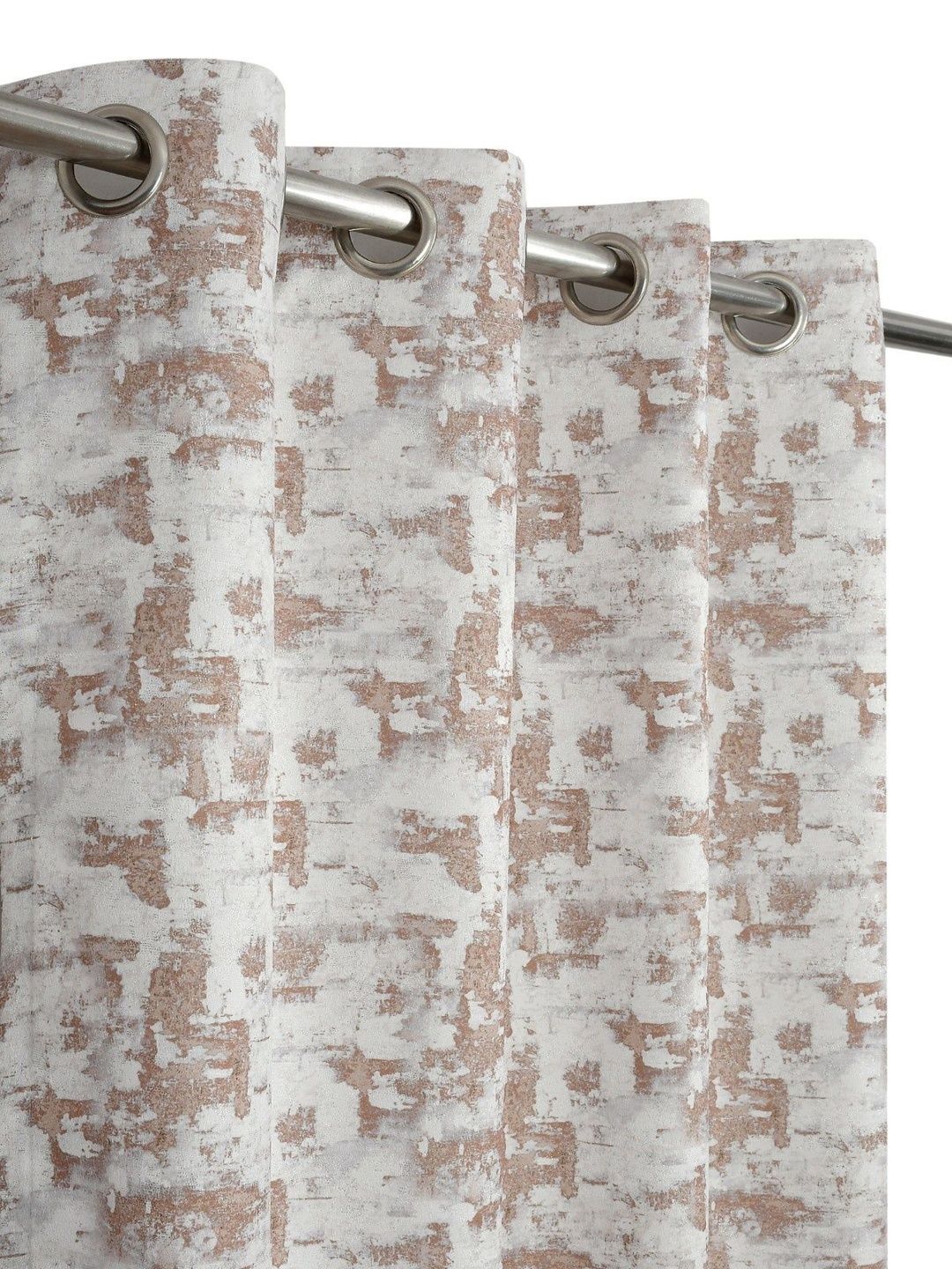 GEET CREATIONS Brown Set of 2 Room Darkening Window Curtain-picture-52