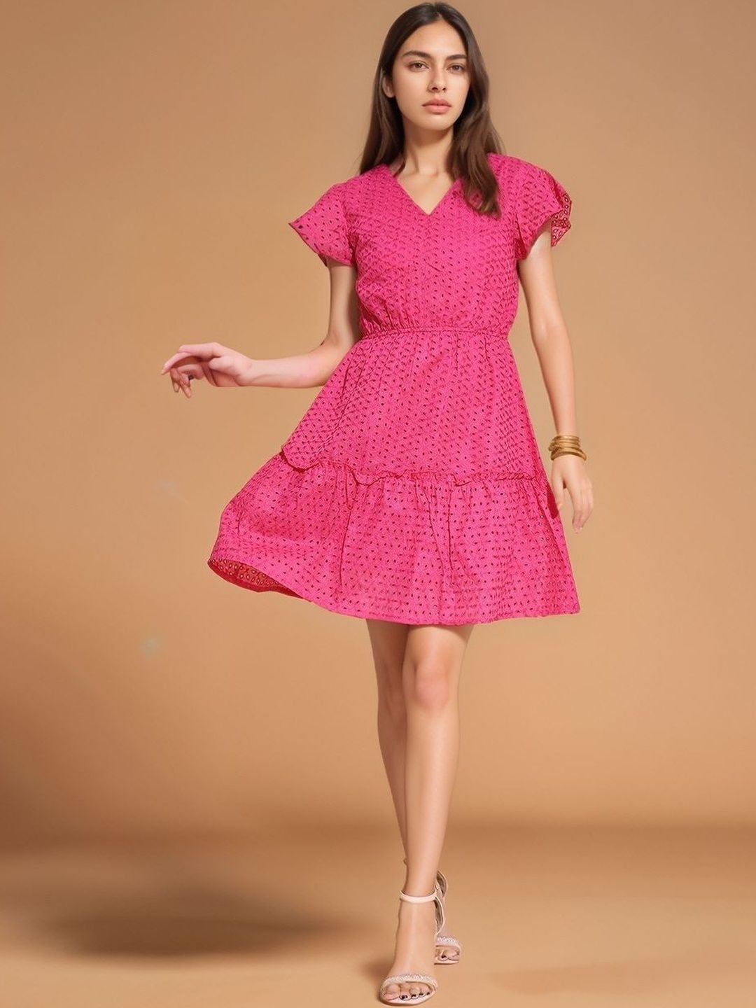 all about you Flutter Sleeve A-Line Mini Dress-picture-43