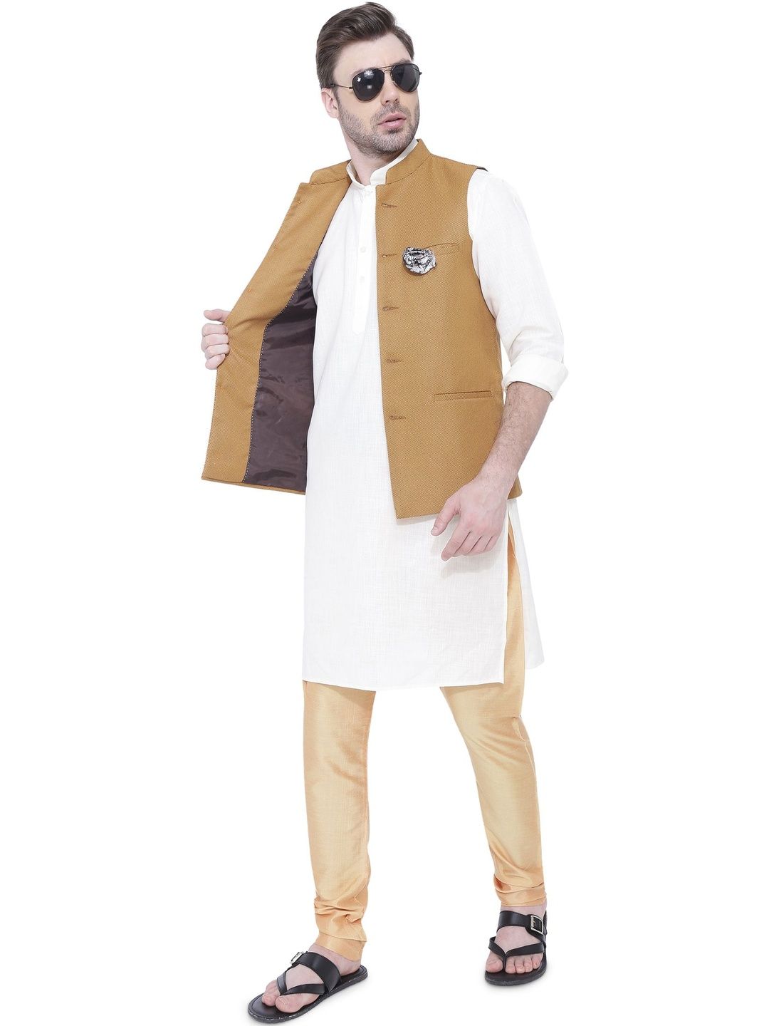 FRIENDHOOD Mandarin Collar Nehru Jackets-picture-43