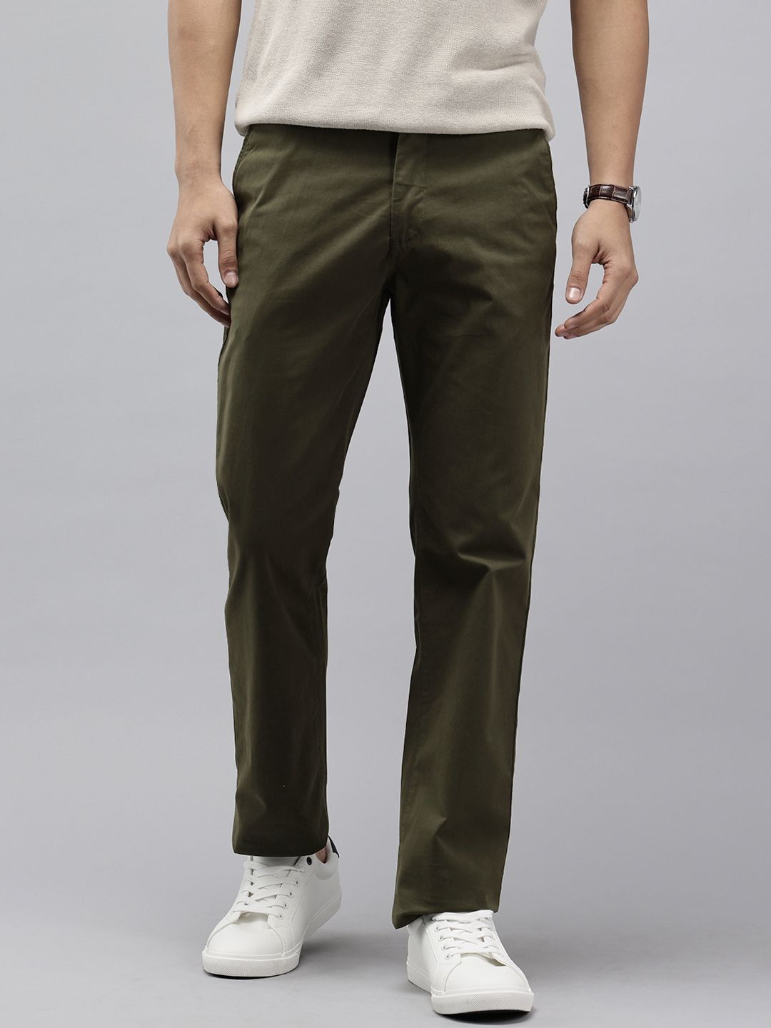 Van Heusen Men Comfort Fit Chino Trousers-picture-28