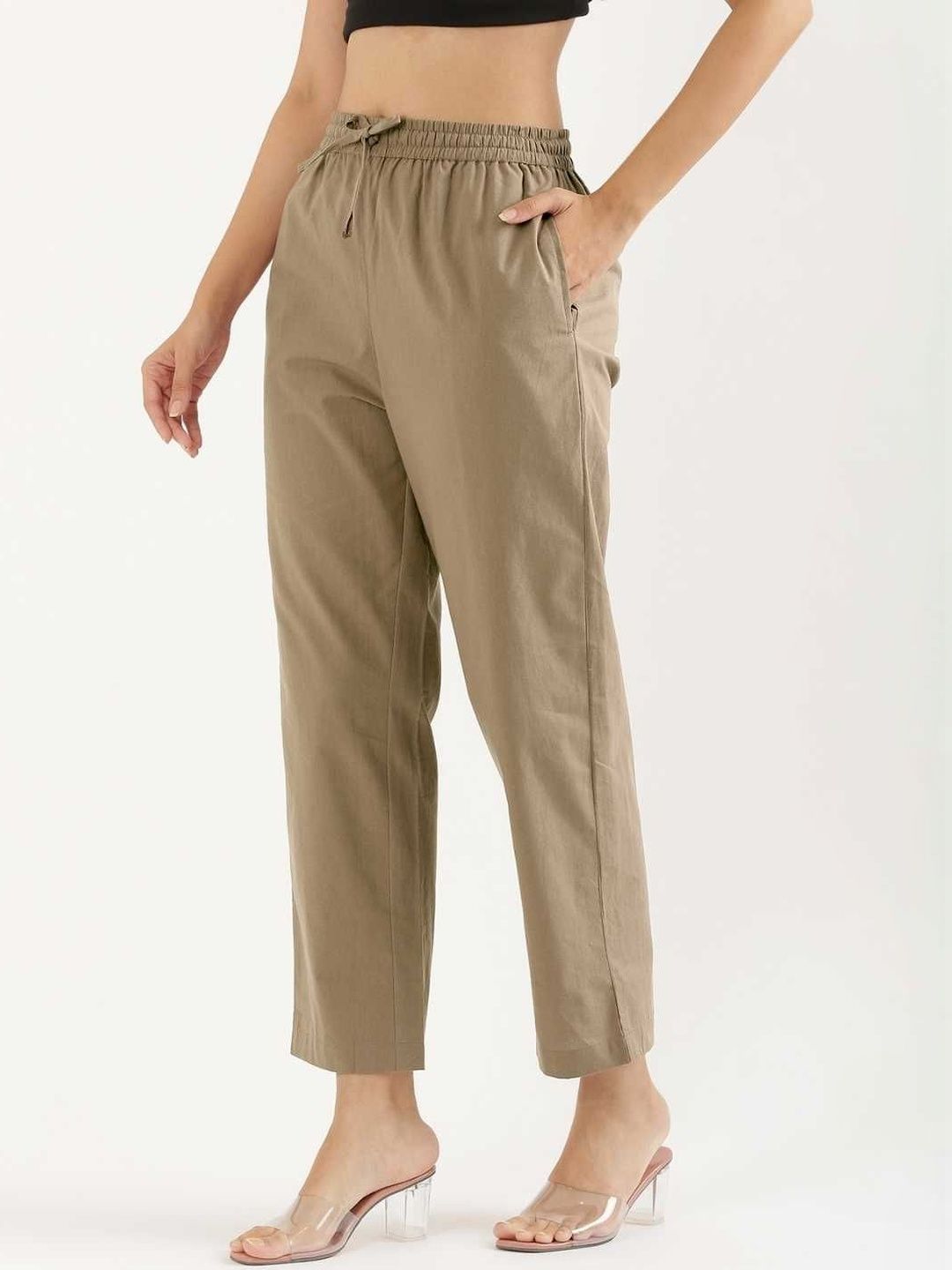 SAADAA Women Relaxed Trousers-image-23