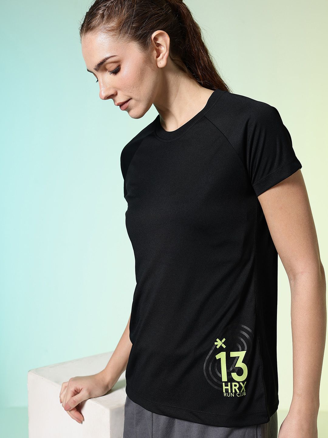 HRX by Hrithik Roshan Varsity Printed Raglan Sleeves Rapid-Dry Running T-shirt-picture-44