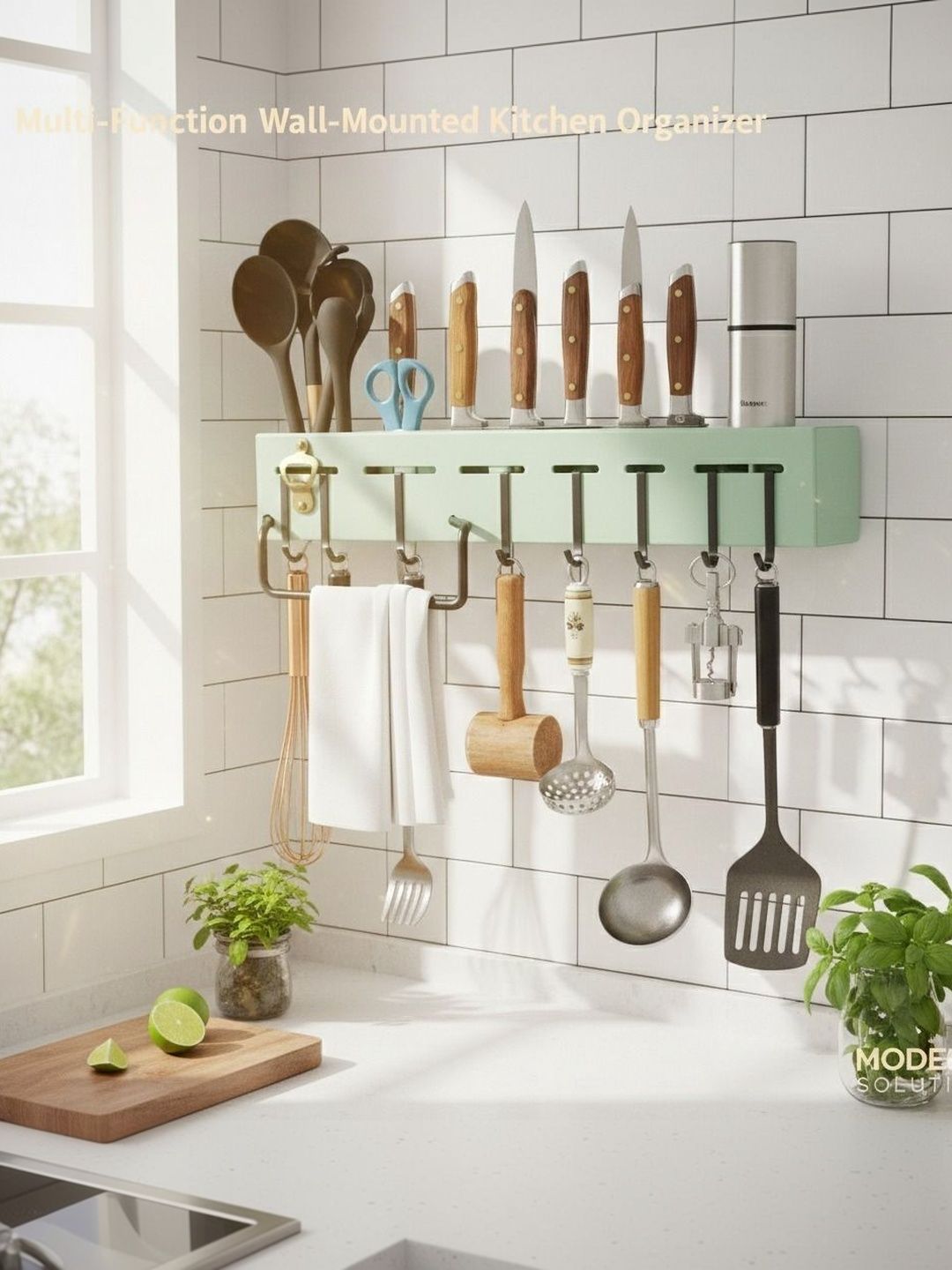 DXDT Green Wall Mounted Utility Holder-picture-34
