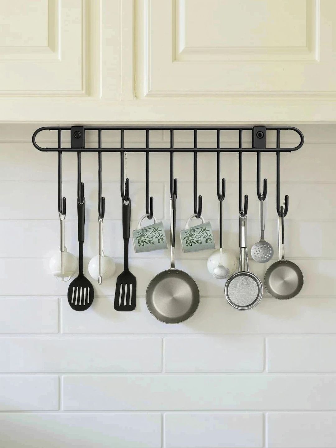 DXDT 11-Pcs Black Kitchen Utensil Hanger Hook-picture-57