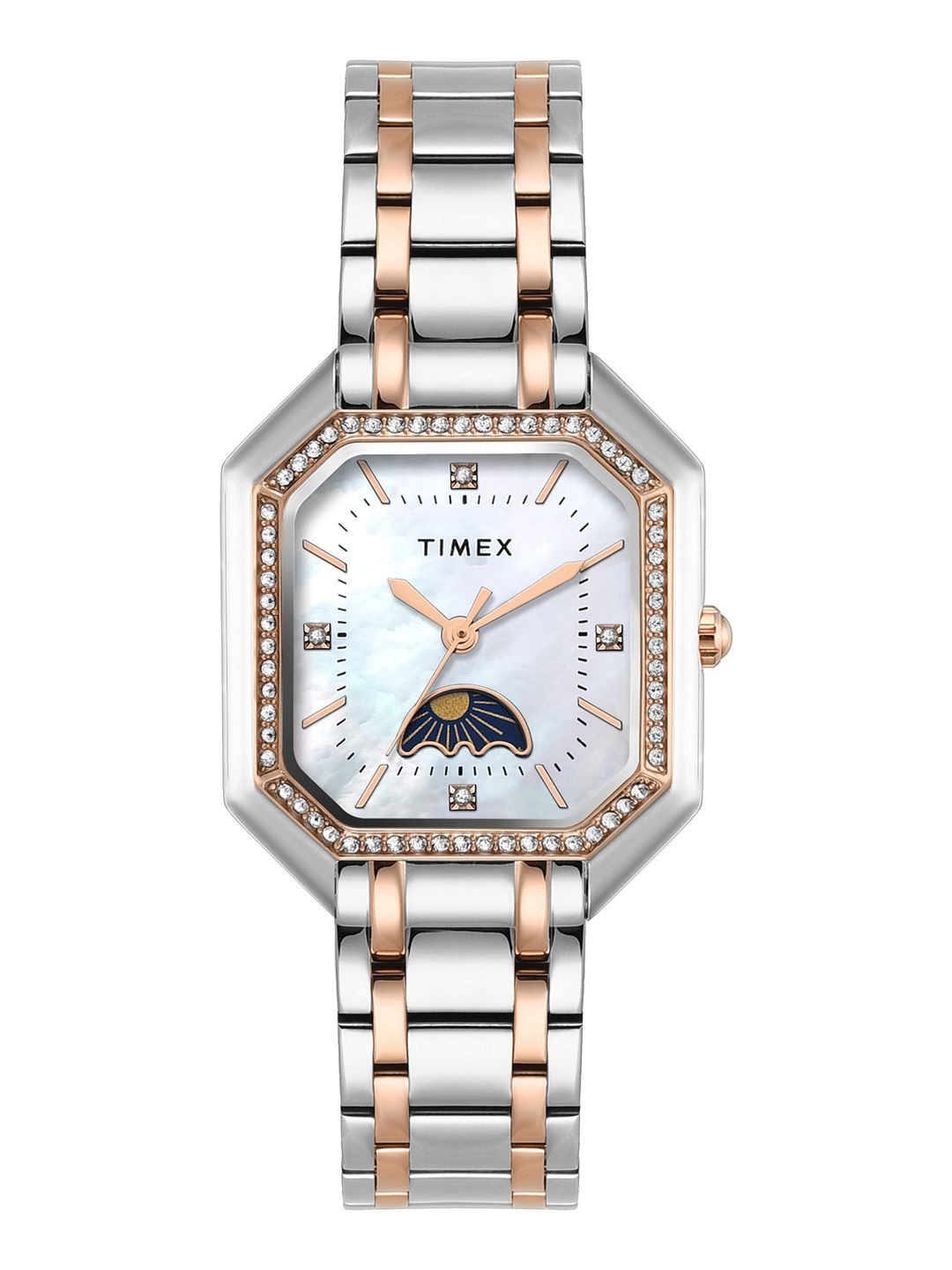 Timex Women Mother of Pearl Dial & Bracelet Style Straps Analogue Watch TWEL235SMU04-picture-48