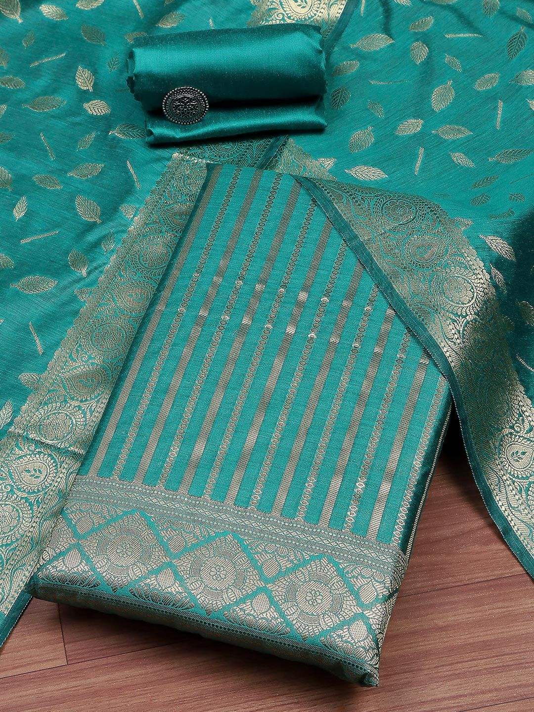 Biba Pure Silk Unstitched Kurta Fabric Bottom Fabric and Dupatta-image-48