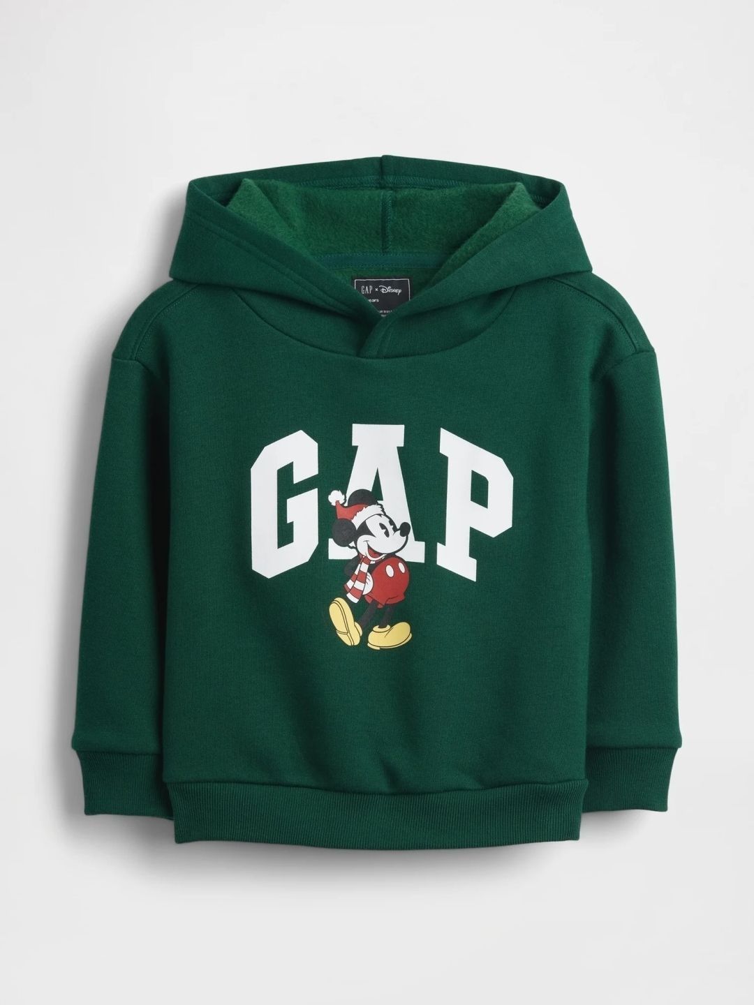 GAP Logo Print Hooded Full Green Sweatshirt-picture-18