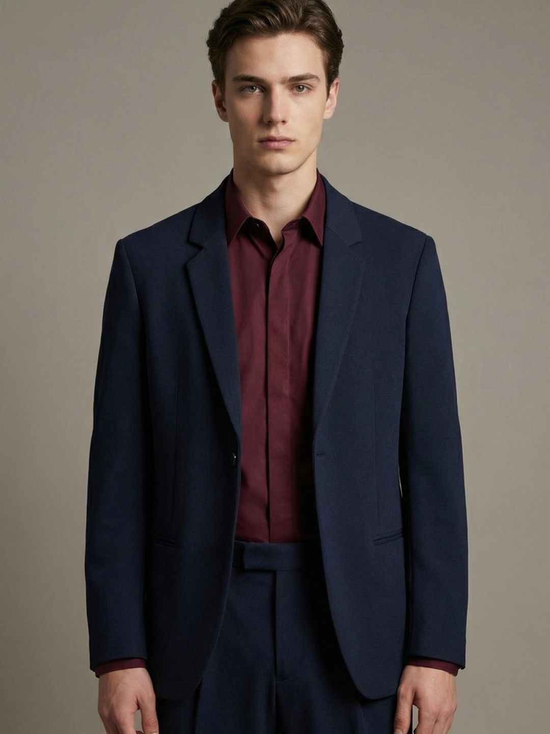 HE SPOKE Notched Lapel Single Breasted Blazer-picture-20