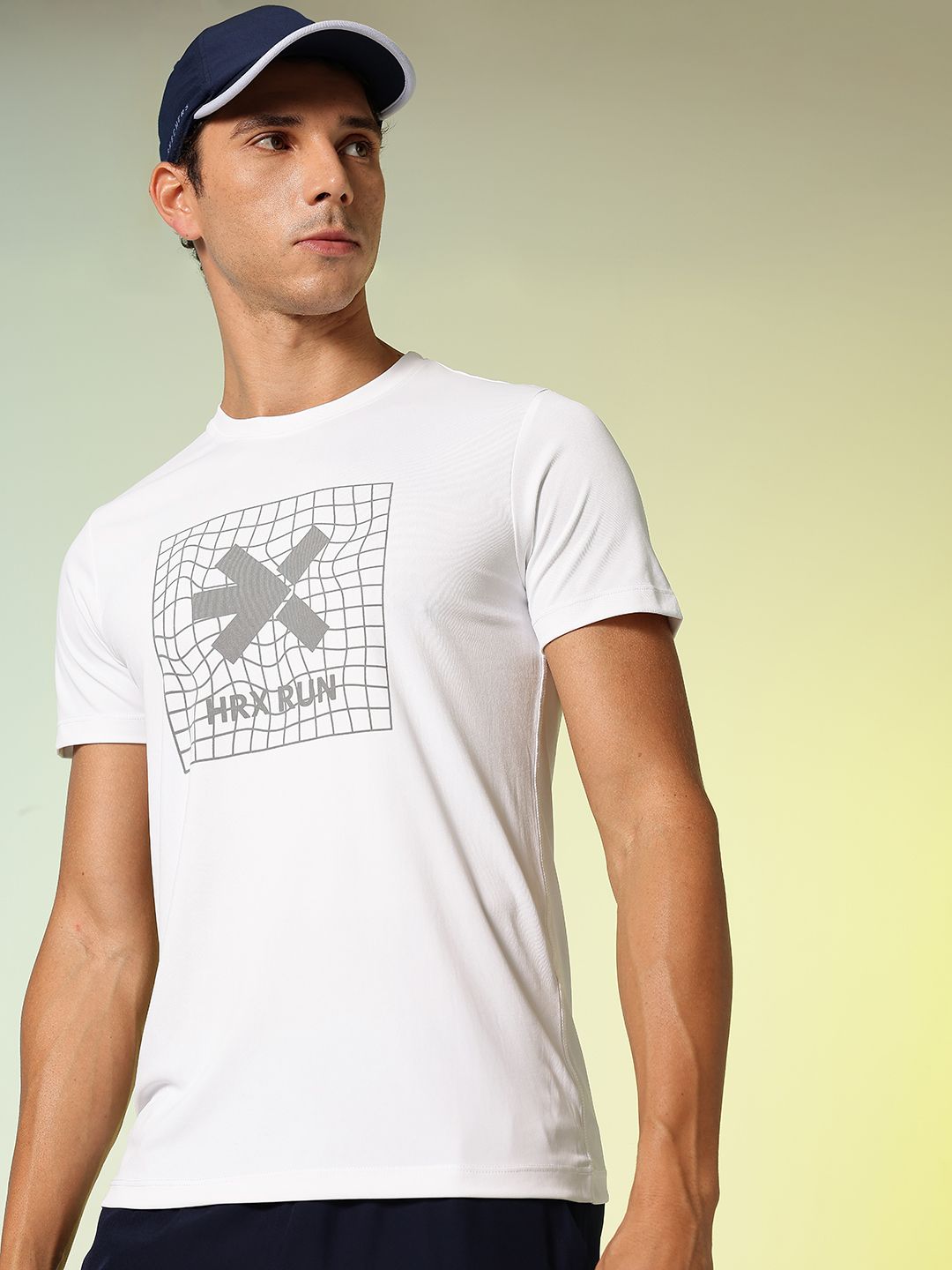 HRX by Hrithik Roshan Brand Logo Printed Rapid-Dry Running T-shirt-picture-42