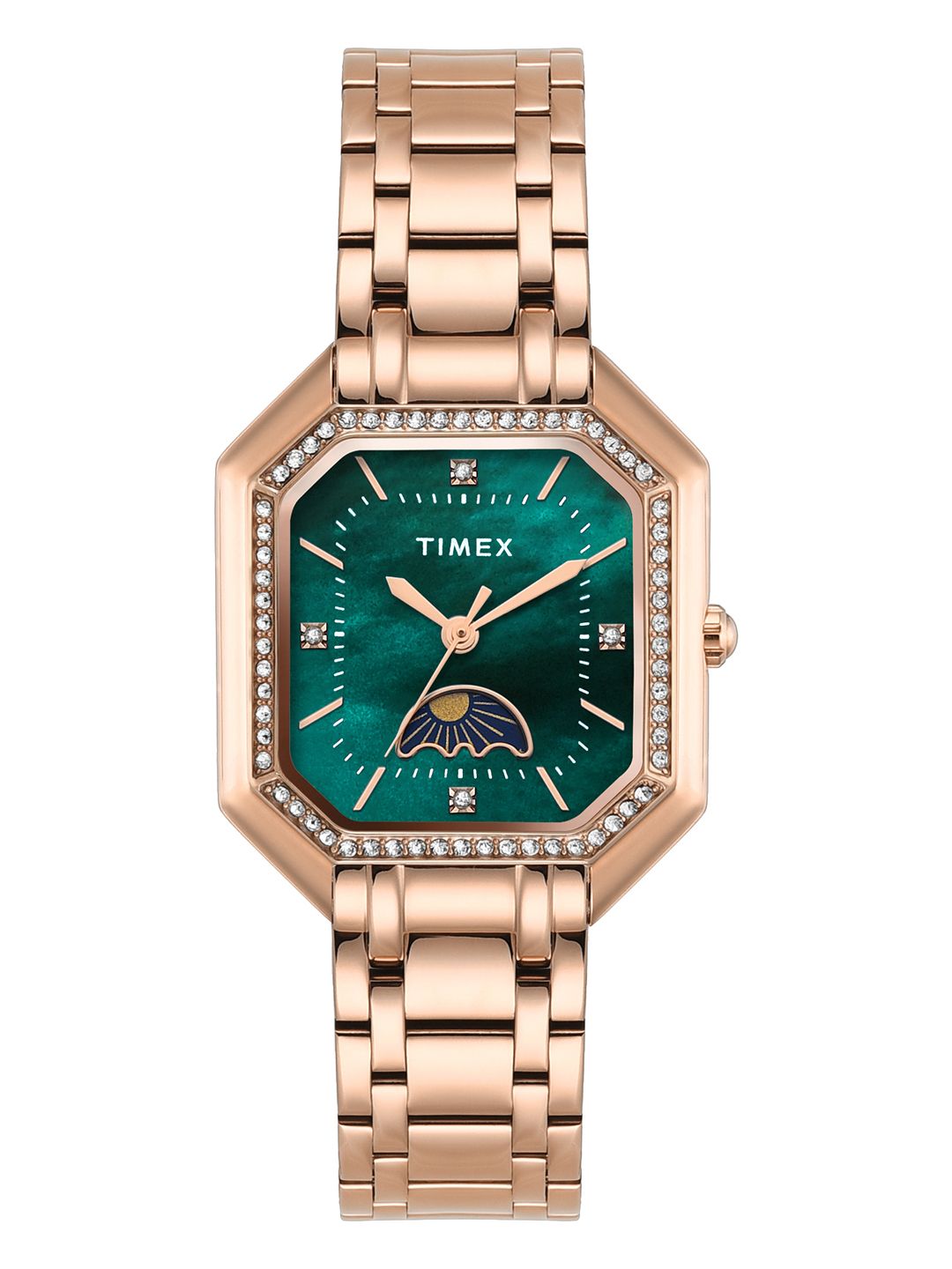 Timex Women Mother of Pearl Dial & Bracelet Style Straps Analogue Watch TWEL235SMU03-image-46