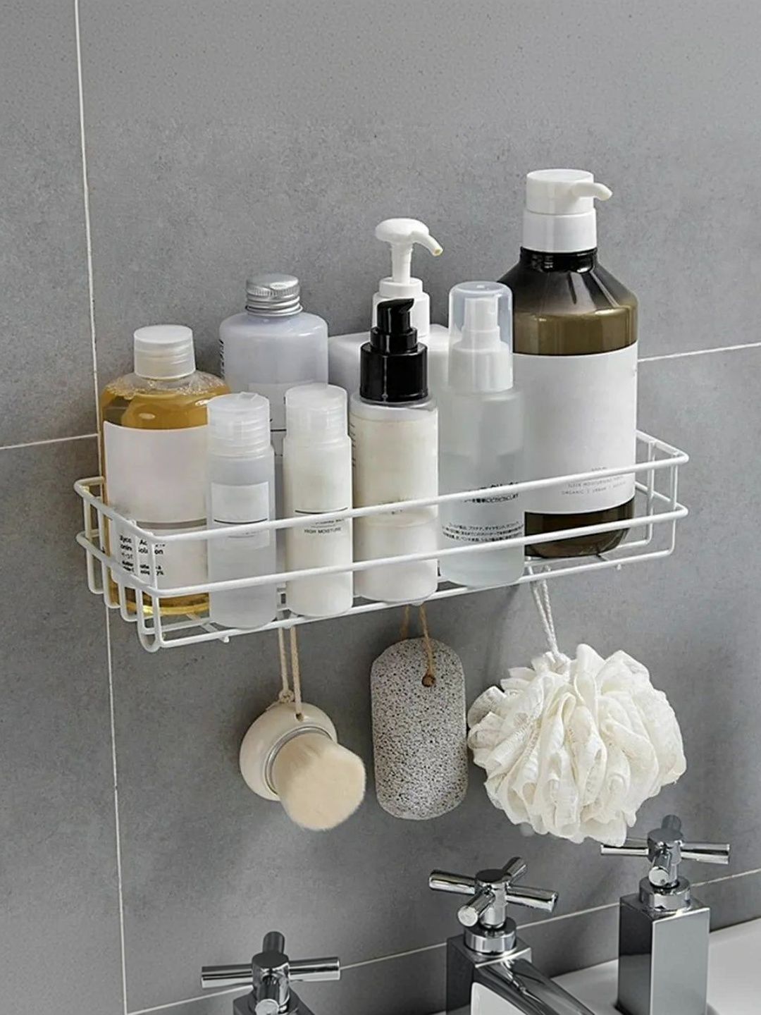 DXDT White Metal Kitchen Shelves-image-10