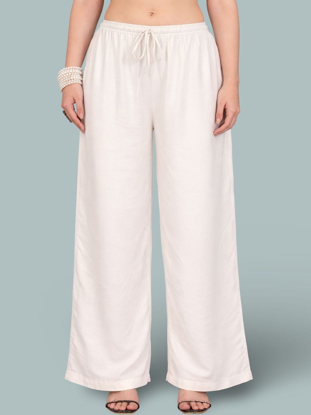Jinfo Women Flared Ethnic Palazzos-picture-36