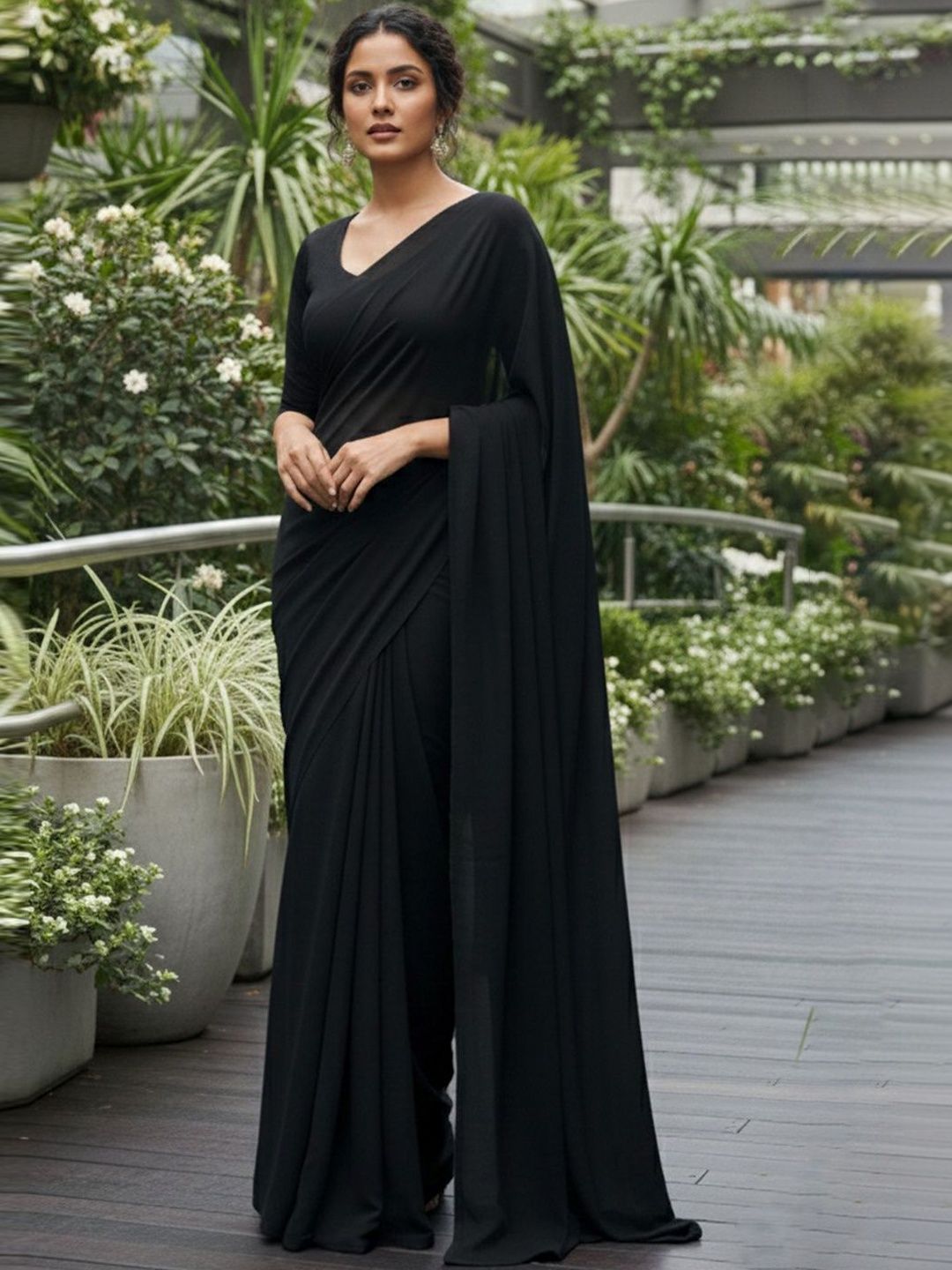 Varutex Poly Georgette Saree-picture-24