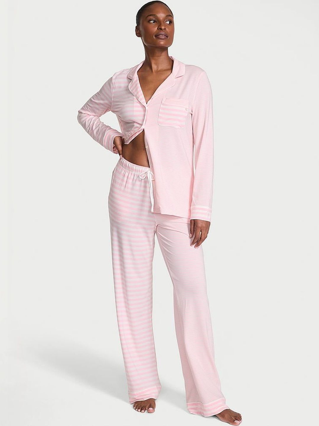 Victoria's Secret Women Striped Night suit-picture-13