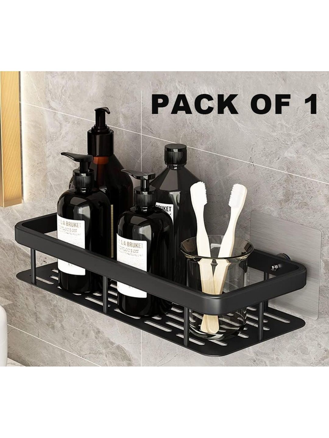 DXDT Black Wall Mounted Kitchen Holder Shelf-image-12