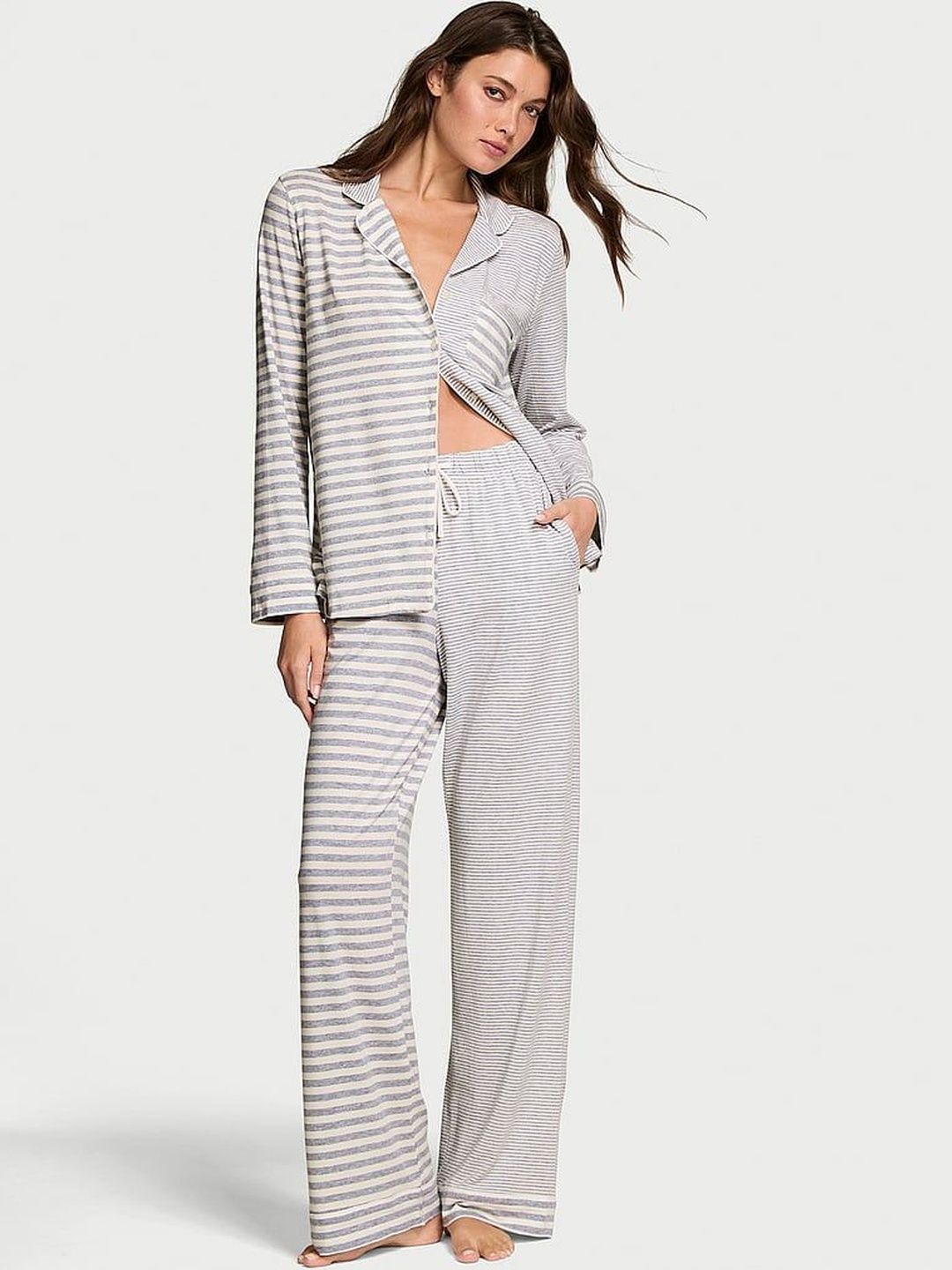 Victoria's Secret Women Striped Night suit-picture-22