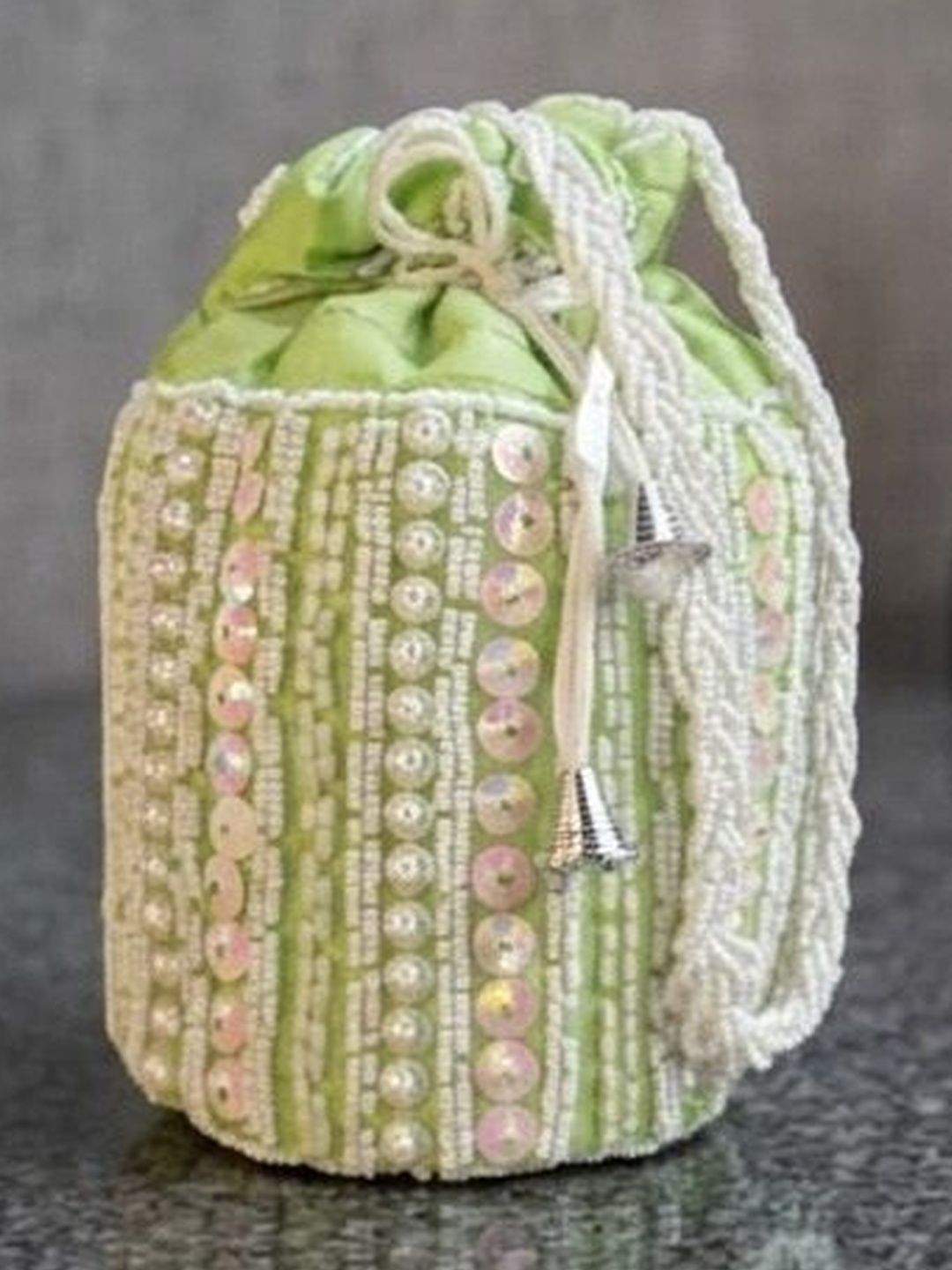 SKIMMER Embellished Potli Clutch-image-22