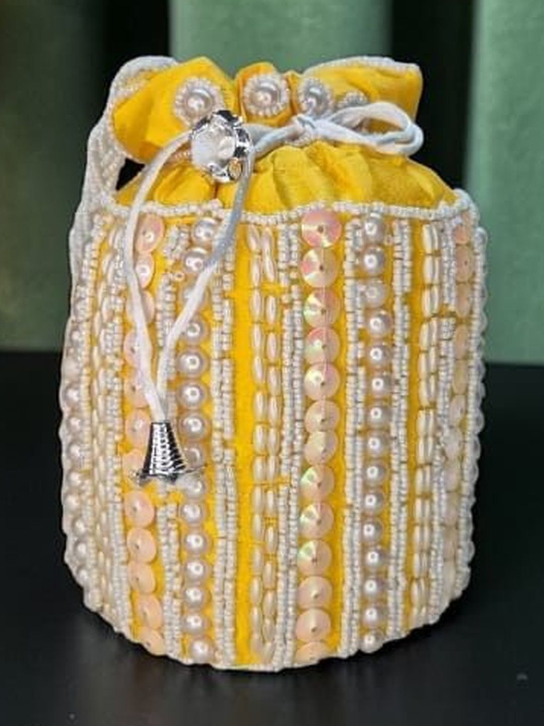 SKIMMER Embellished Potli Clutch-image-21