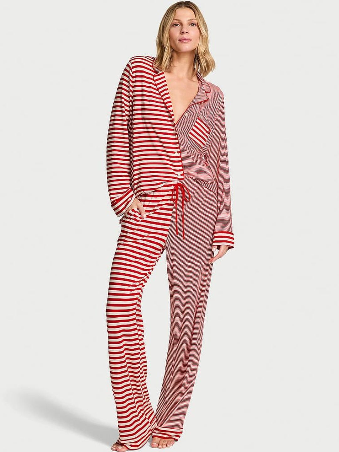 Victoria's Secret Women Striped Night suit-picture-48