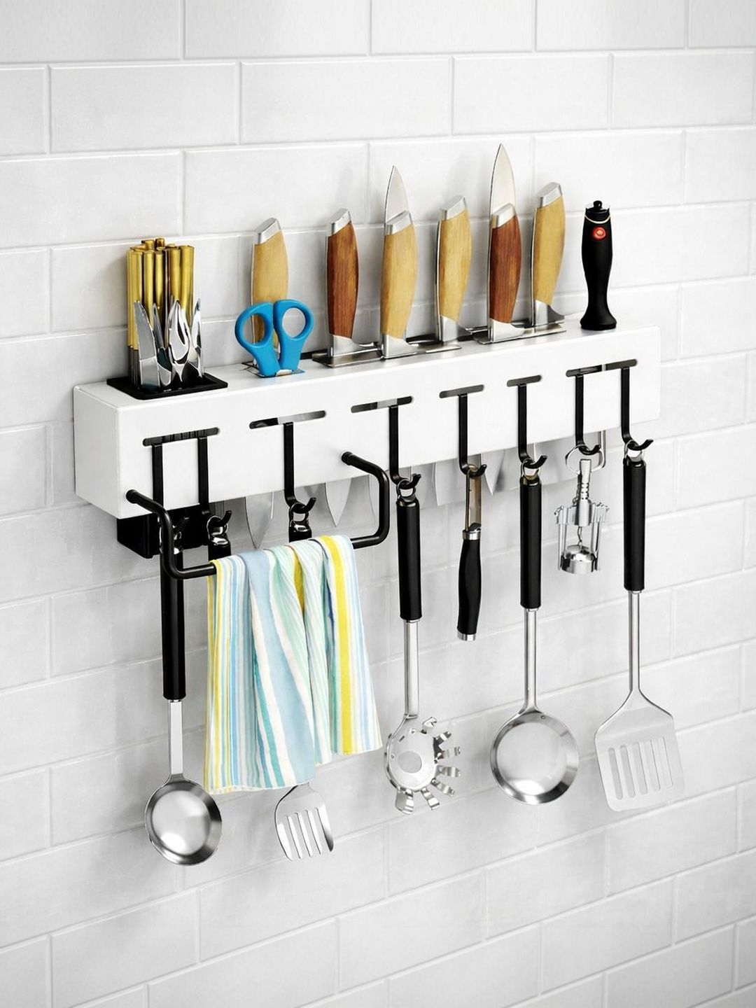 DXDT White Kitchen Utility Holder-picture-16