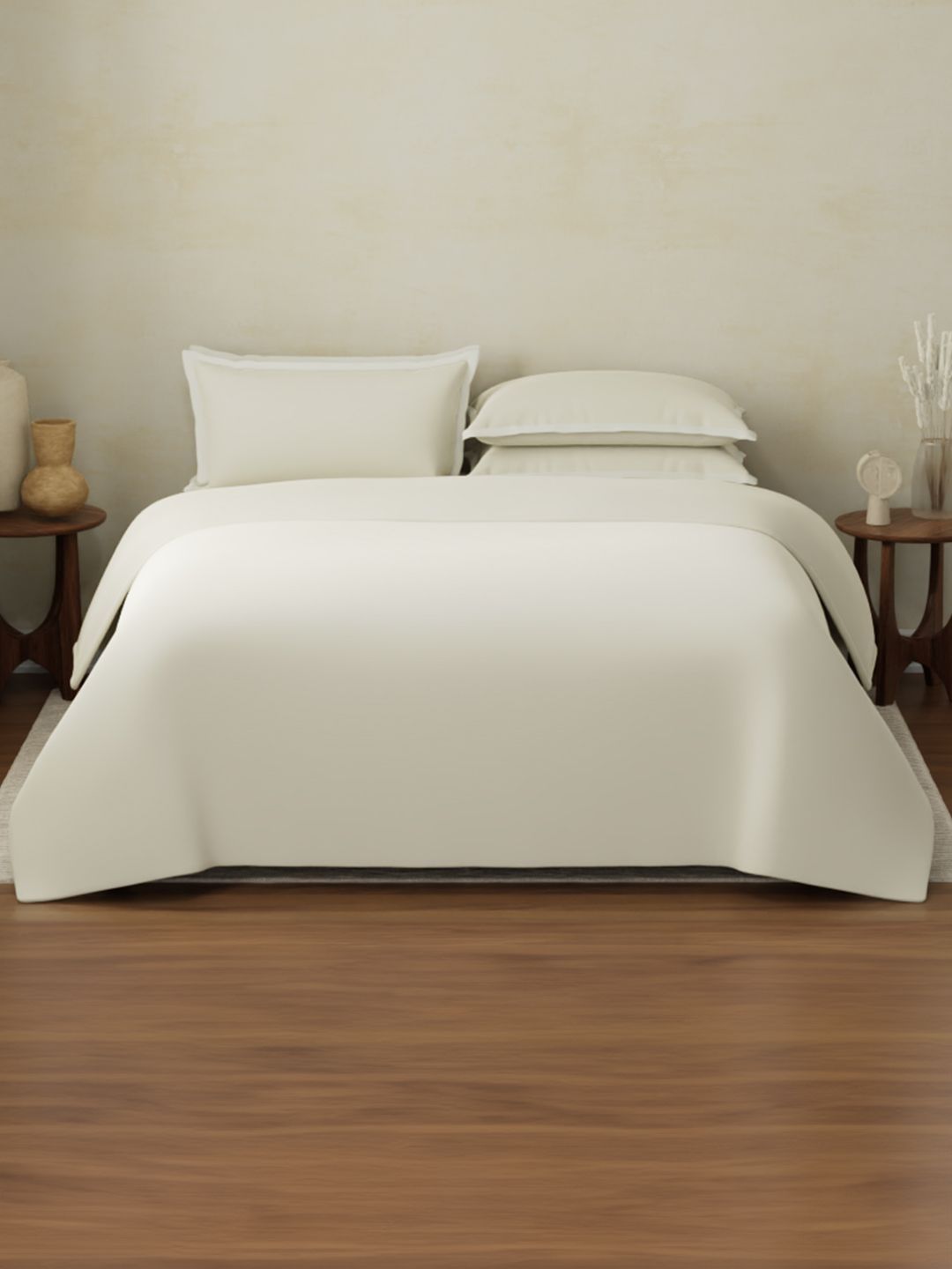 Boutique Living India Grey Cotton 6 Piece Double King Fine Bedding Set-picture-13