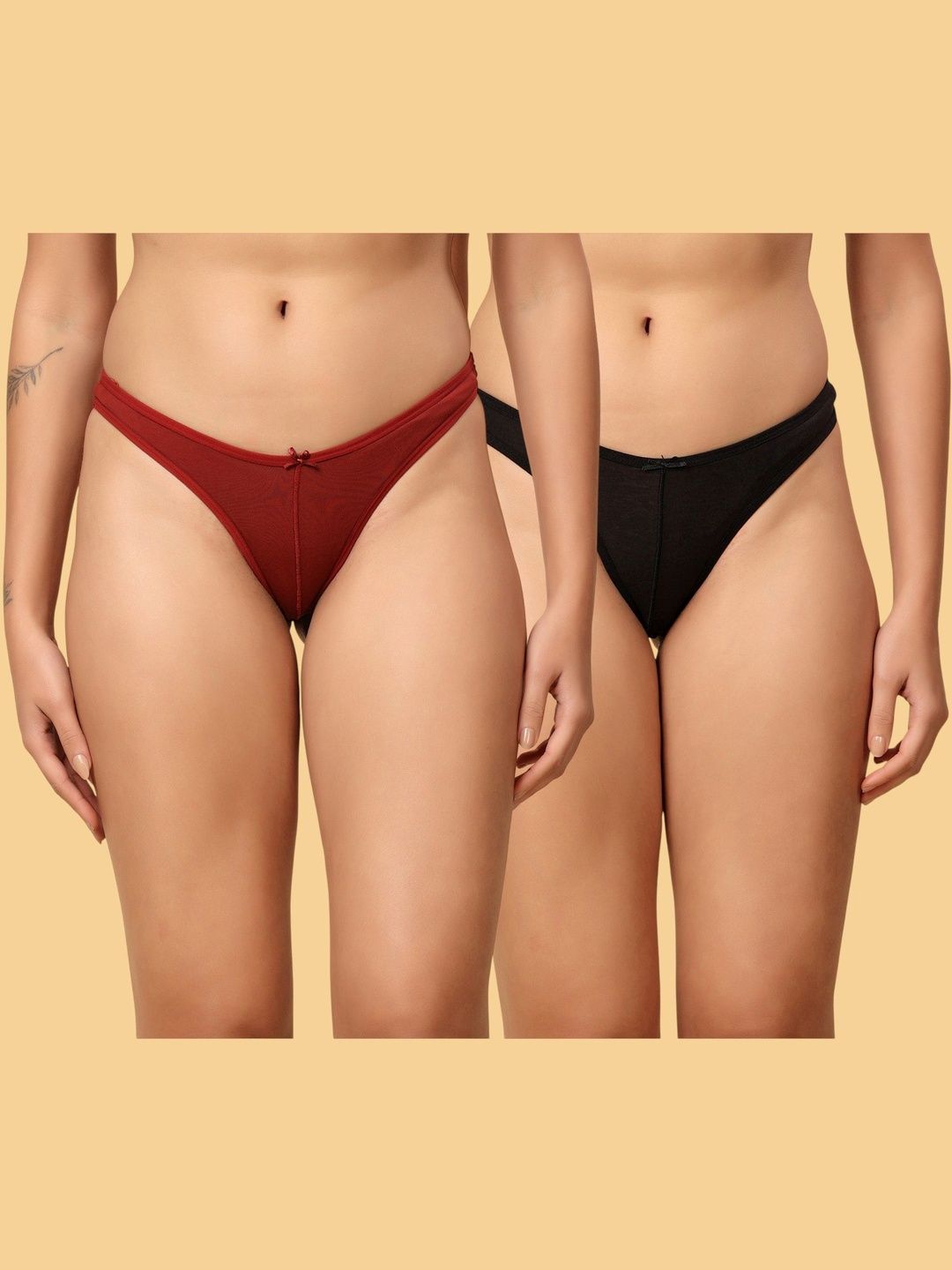 HRX by Hrithik Roshan Women Pack Of 2 Anti Microbial Basic Briefs-image-38