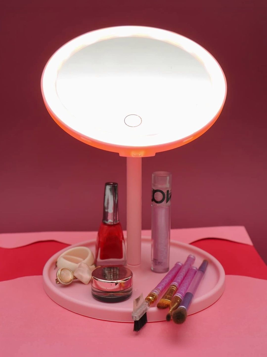 Stelliferous Rose Makeup Table Top Mirror-image-11
