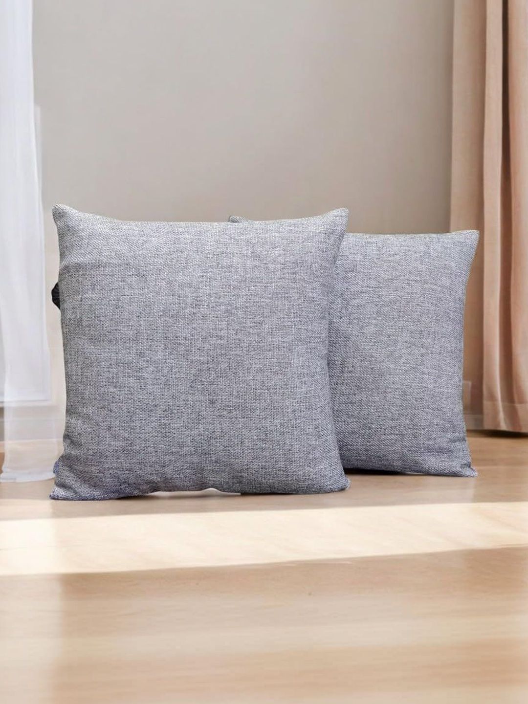 Vintage House Grey Set of 3 Square Cushion Covers-image-40