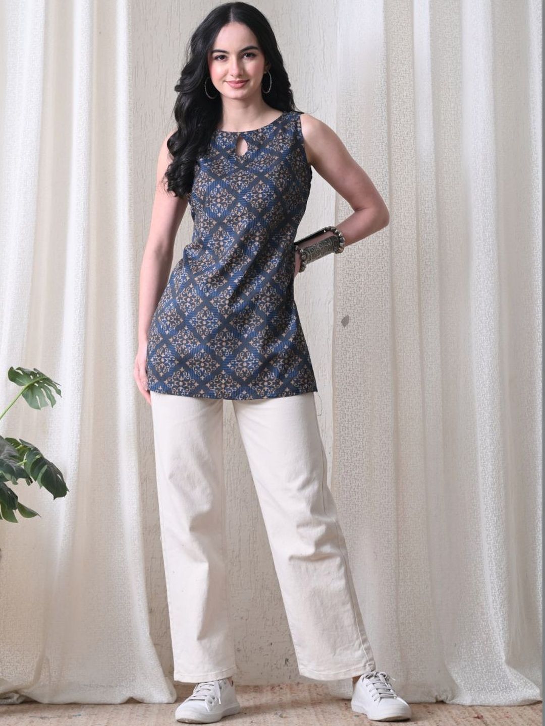 Anouk Rustic Ethnic Motifs Printed Pure Cotton Kurti-picture-34