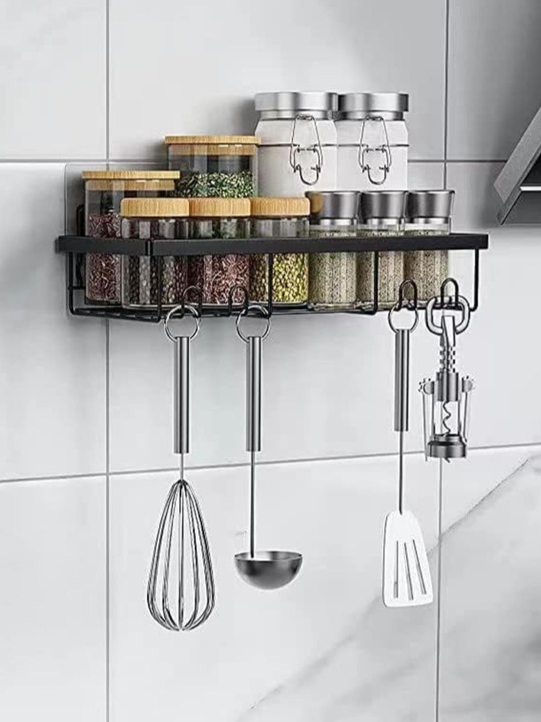 DXDT Black Kitchen Rack Container Storage Holder-picture-44