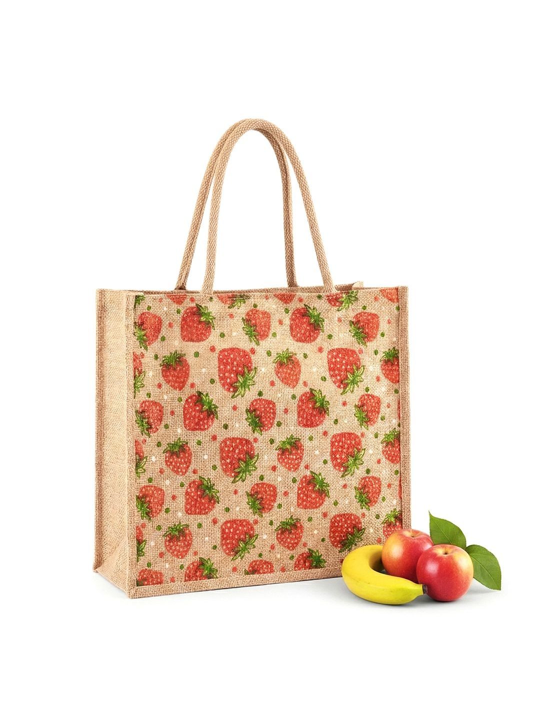 Kuber Industries Floral Printed Bucket Tote Bag with Cut Work-picture-39
