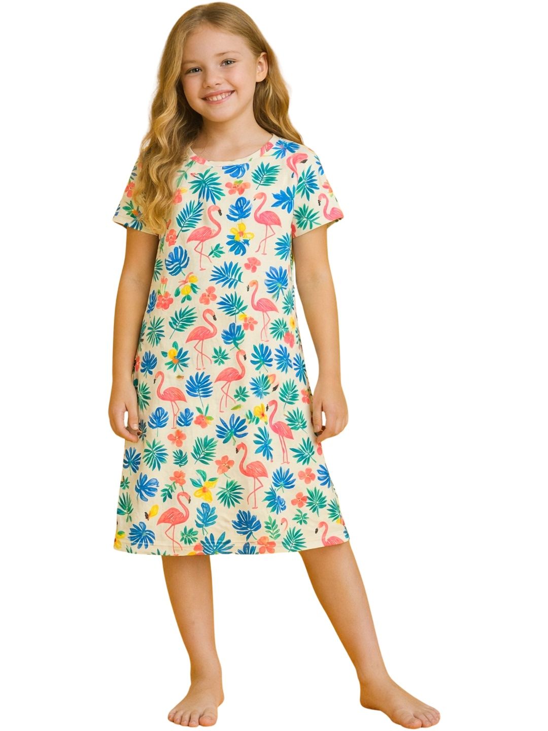 TotzTouch Girls Printed Nightdress-picture-21