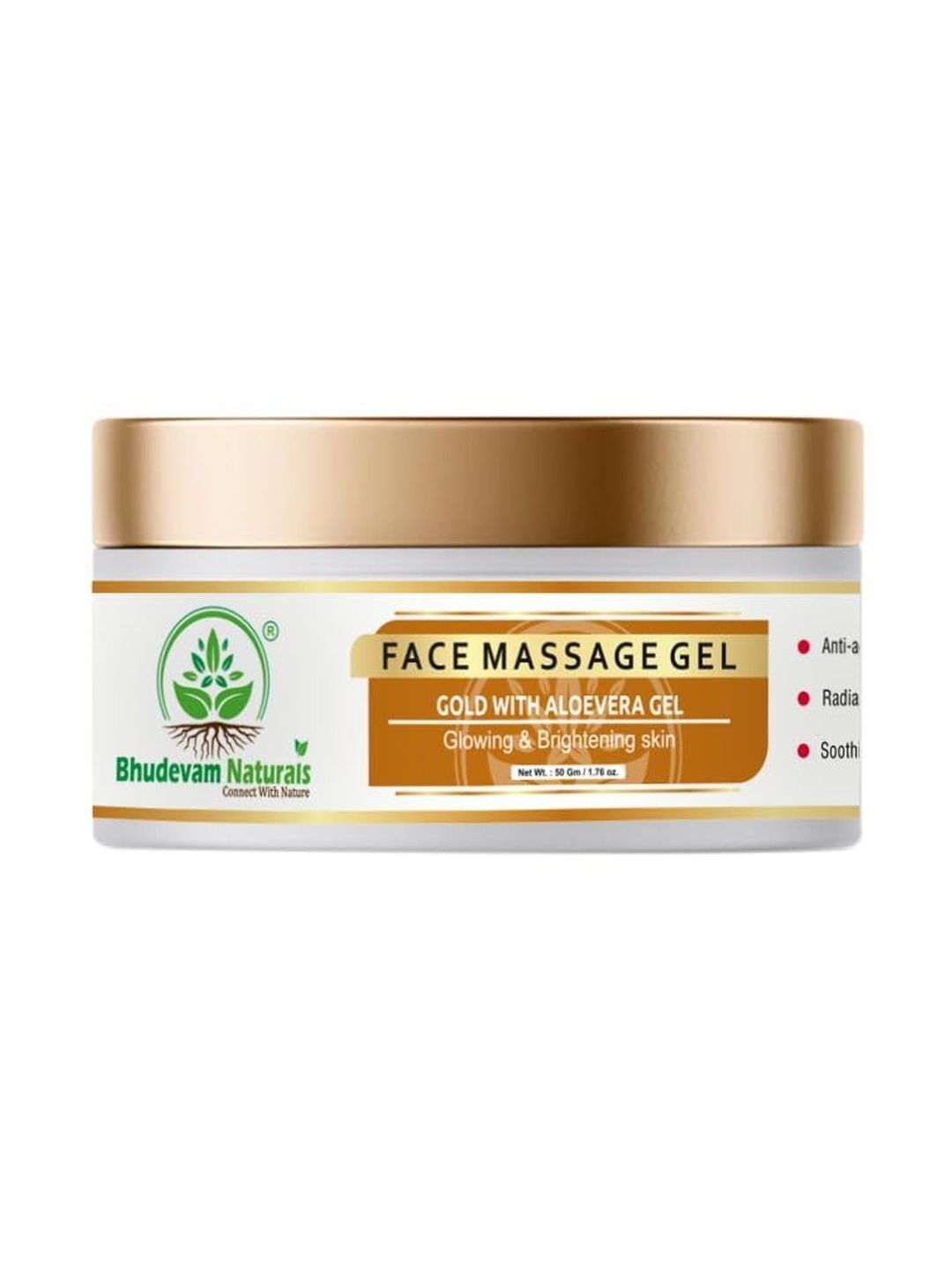 Bhudevam Naturals Gold Face Massage Gel - 50 g-picture-40