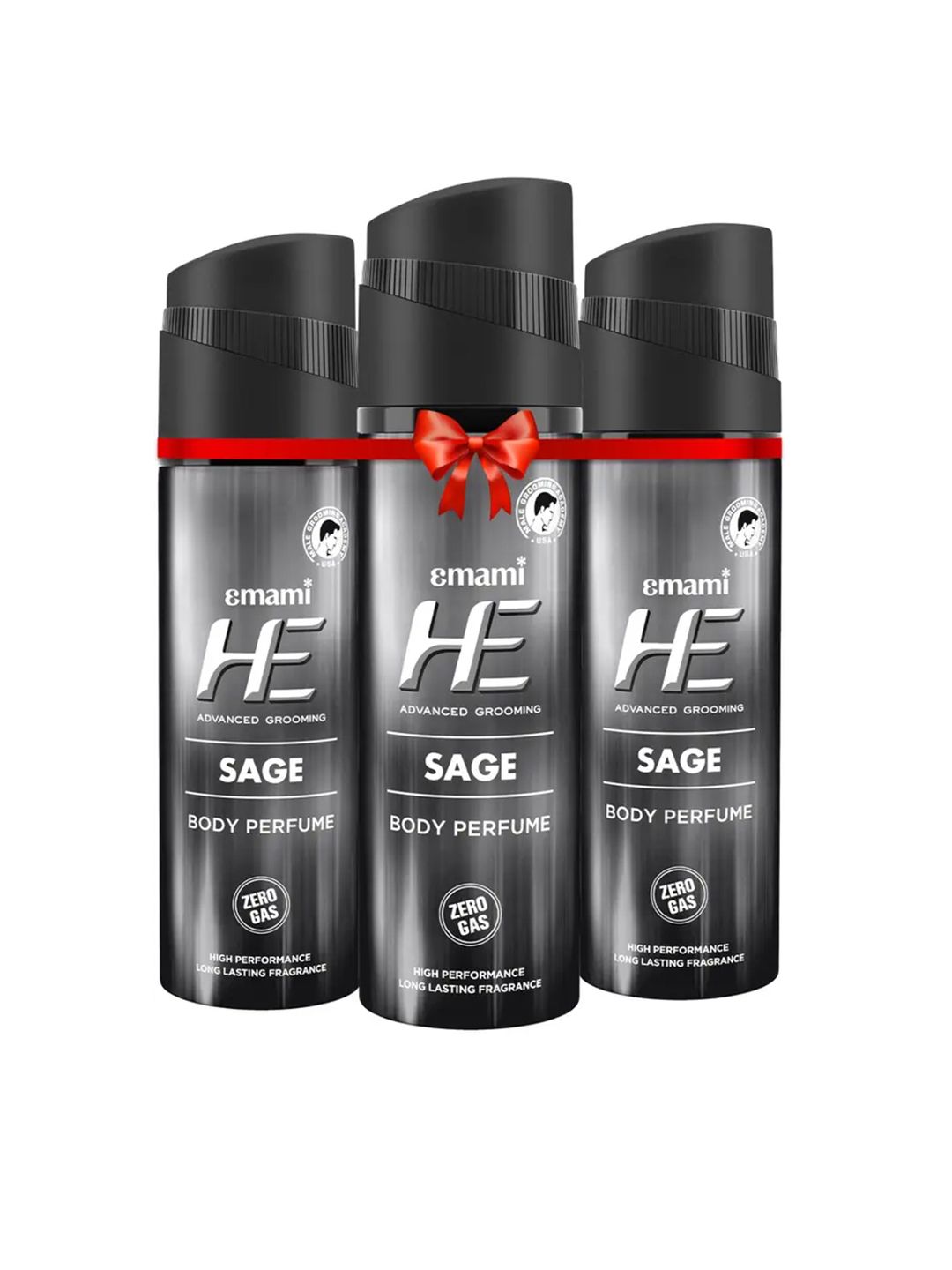 HE Men Set of 3 Sage Zero Gas Body Perfume Deodorant - 120ml each-image-48