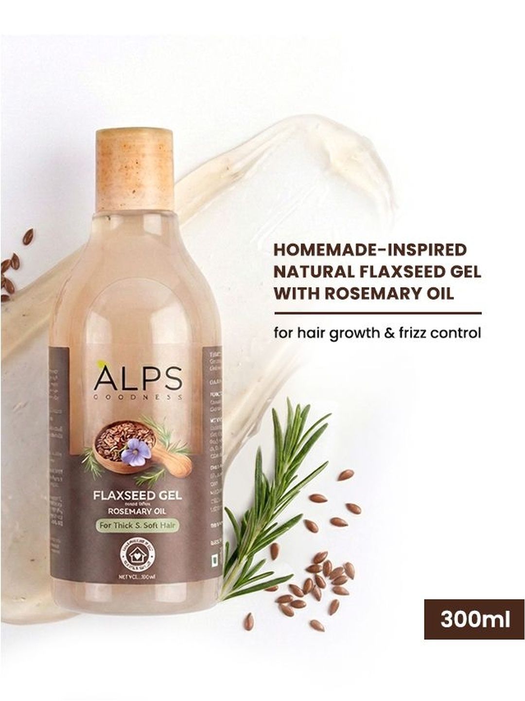 Alps Goodness Flaxseed And Rosemary & Hibiscus Hair Gel - 300 ml-image-19