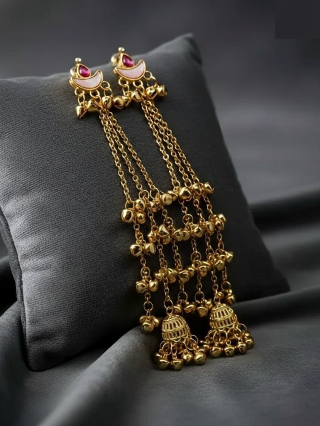 SZN Crescent Shaped Drop Earrings-picture-19