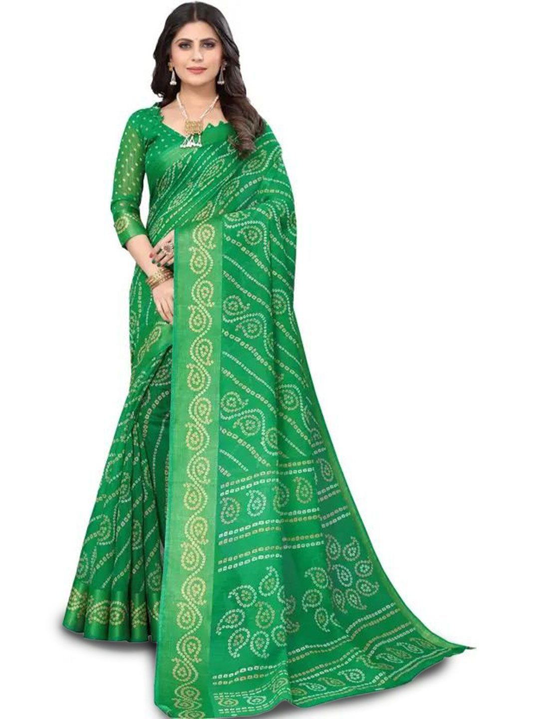 Varutex Floral Art Silk Banarasi Saree-picture-37