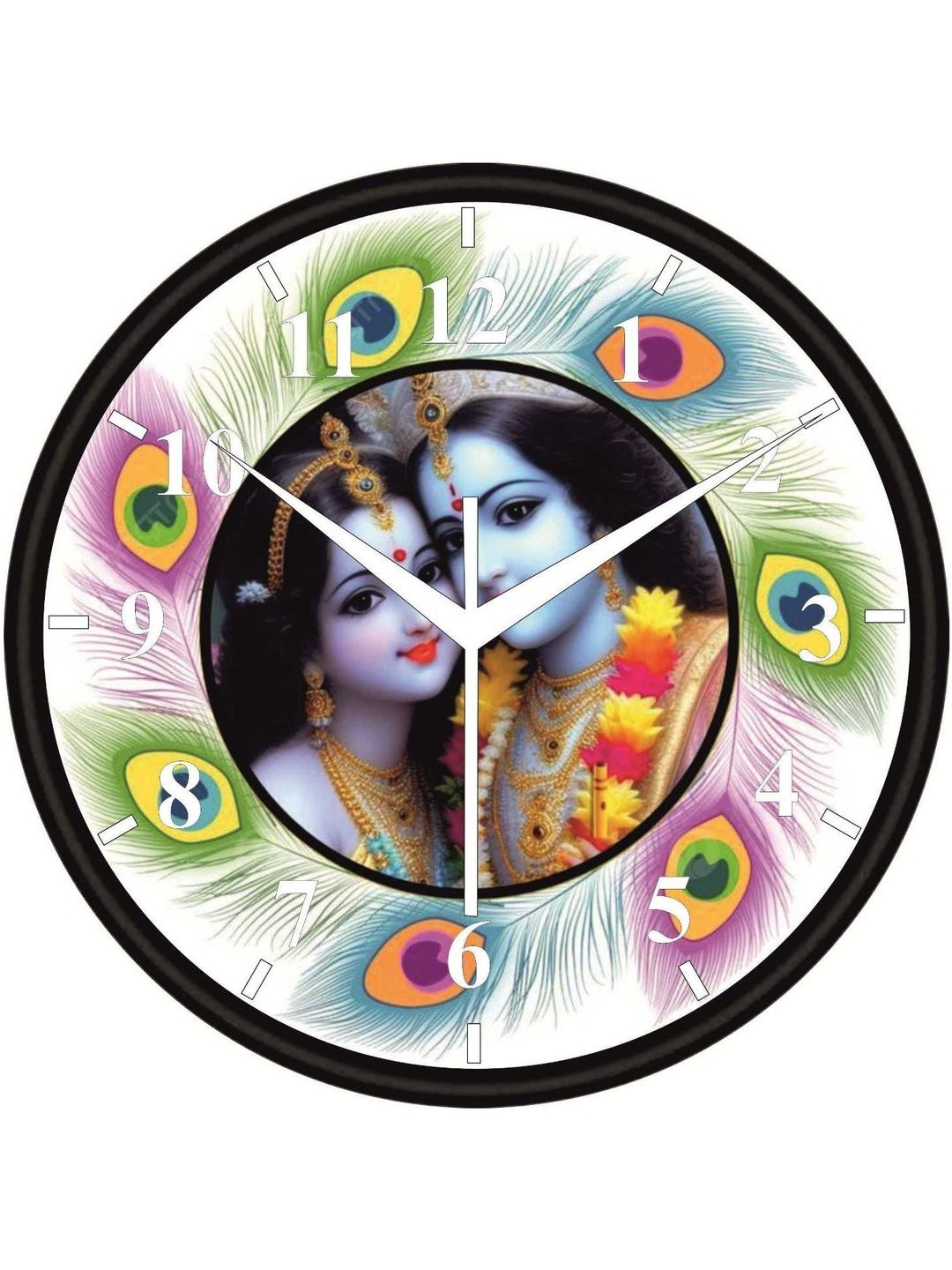 NEXA FLOW Black & Black Printed Wall Clock-image-17