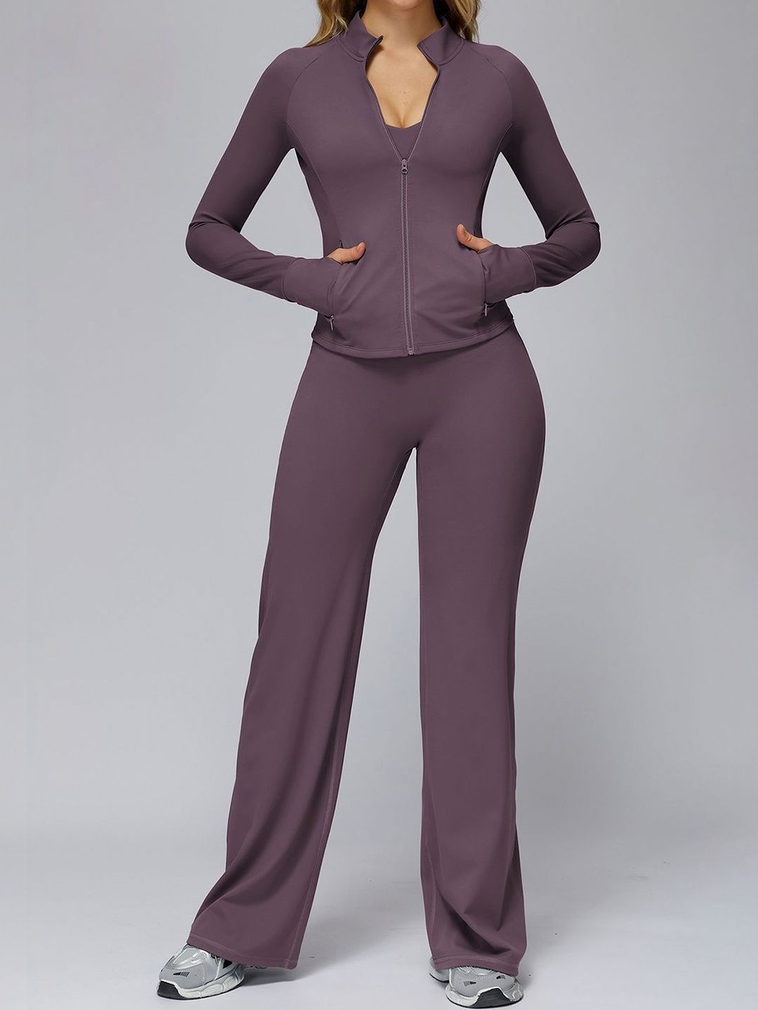 StyleCast Flex Women Wide Leg Training Track Pants-picture-28