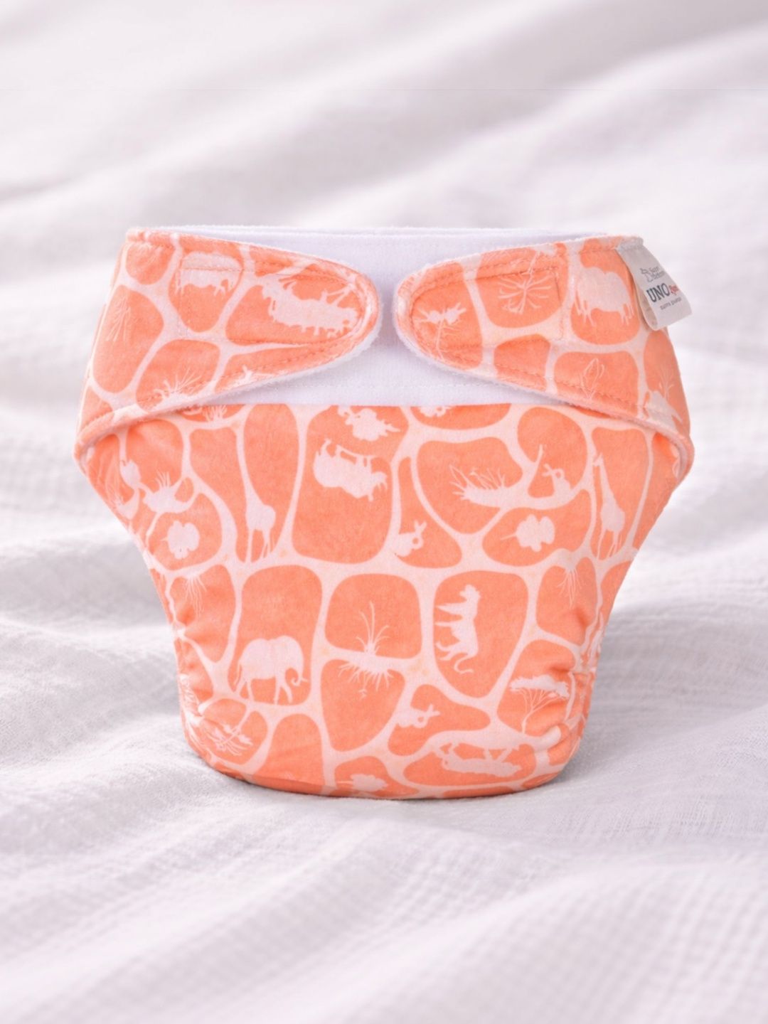 SuperBottoms Printed UNO Luxe Cloth Diaper With Velcro Closure-picture-38