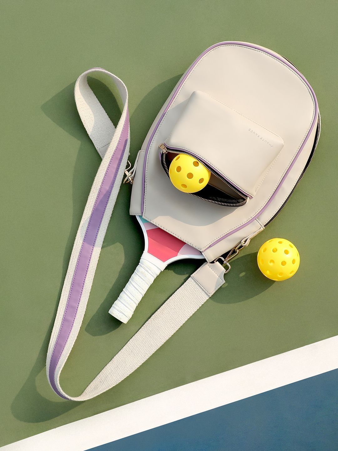 HAUTE SAUCE Colourblocked Leather Sling Bag-picture-48