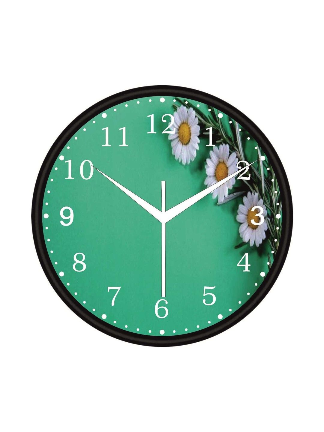 NEXA FLOW Black & Green Printed Contemporary Wall Clock-picture-13