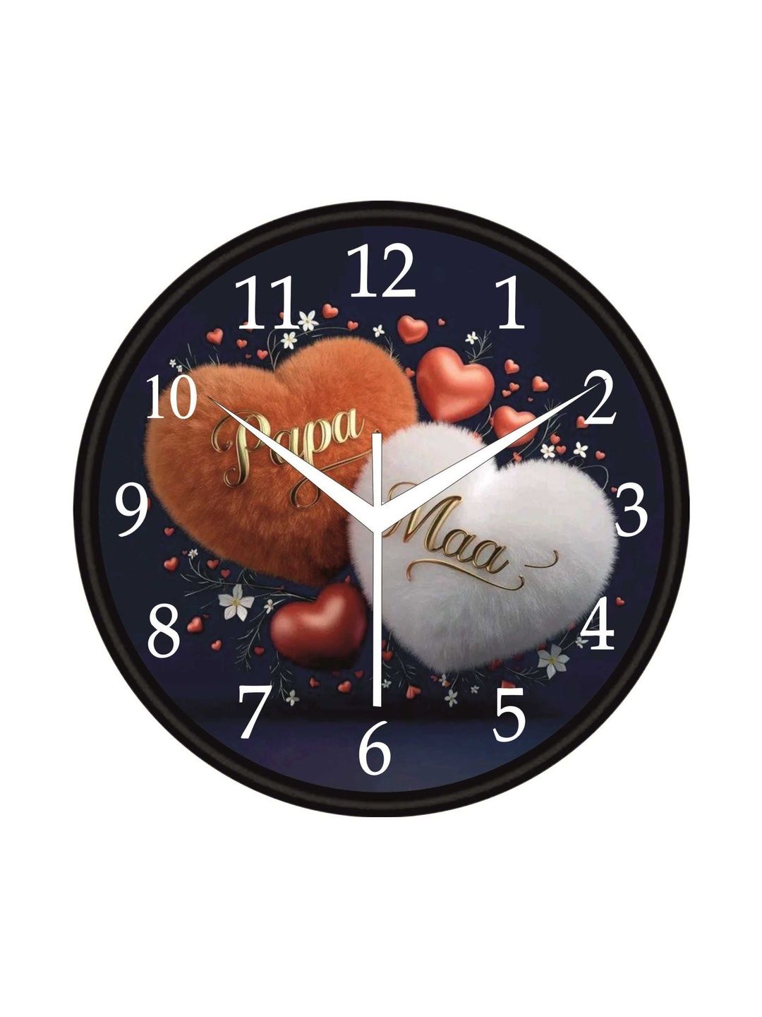NEXA FLOW Black & Black Printed Contemporary Wall Clock-picture-10