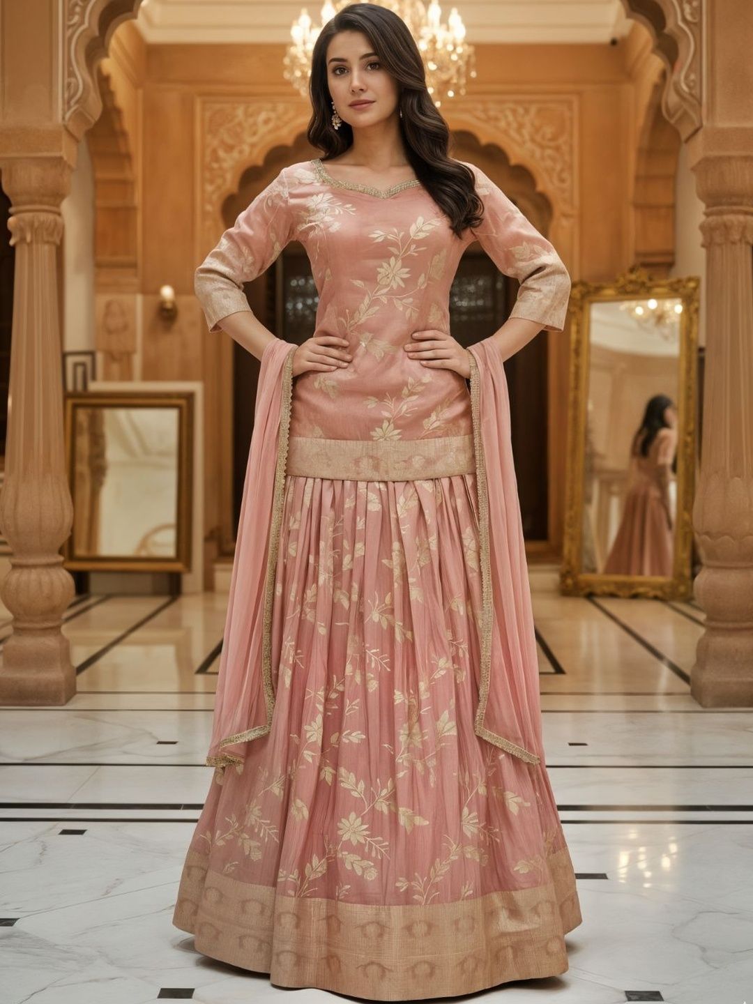 Chhabra 555 Floral Embroidered Lehenga Choli-image-6