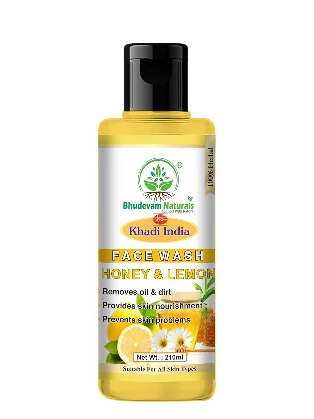 Bhudevam Naturals Honey Lemon Face Wash - 210 ml-picture-54