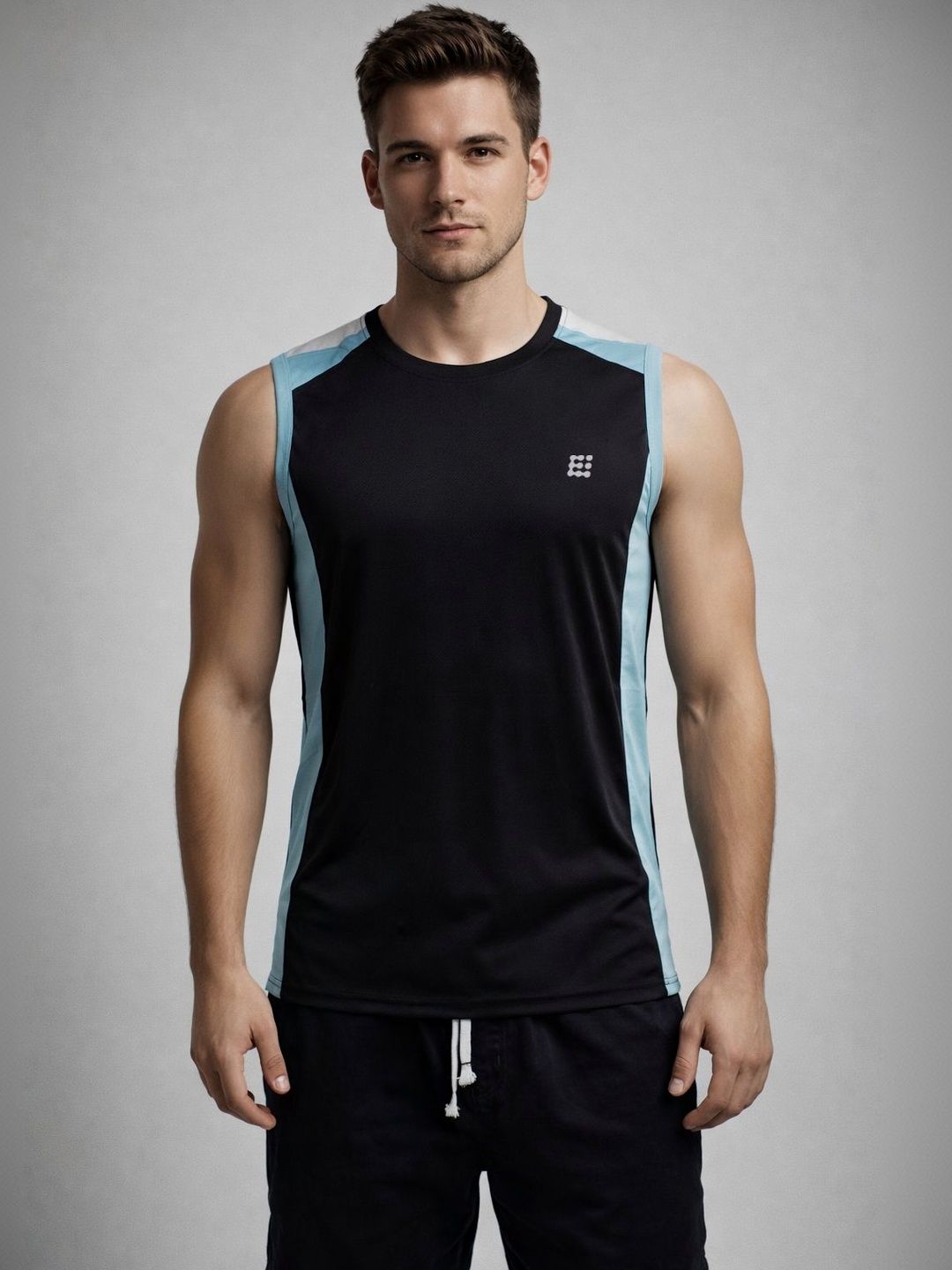 ENRIZZ Men Brand Logo Colourblocked Dri-FIT T-shirt-picture-41