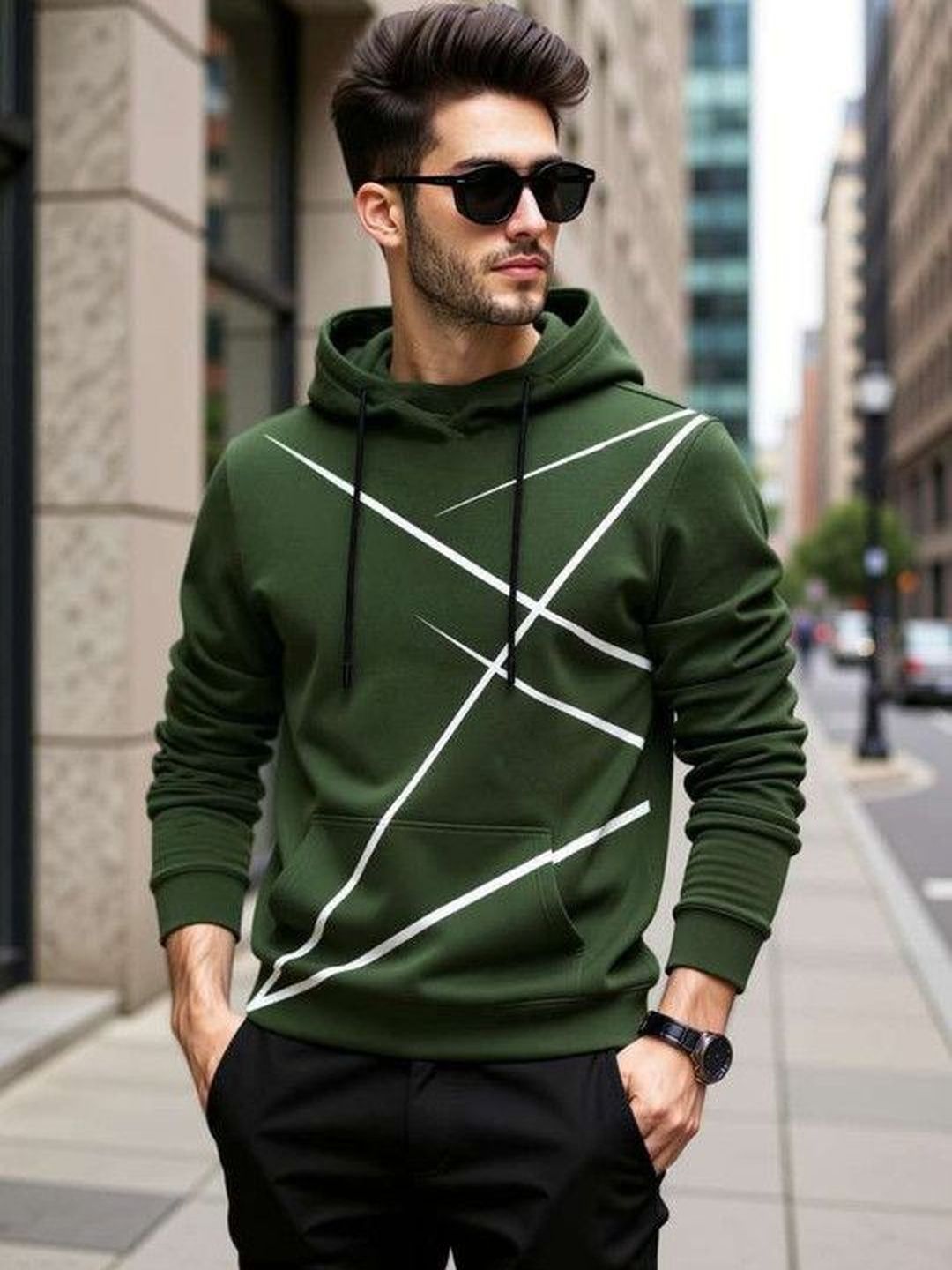 BLIVE Printed Hooded Pockets Sweatshirts-picture-53