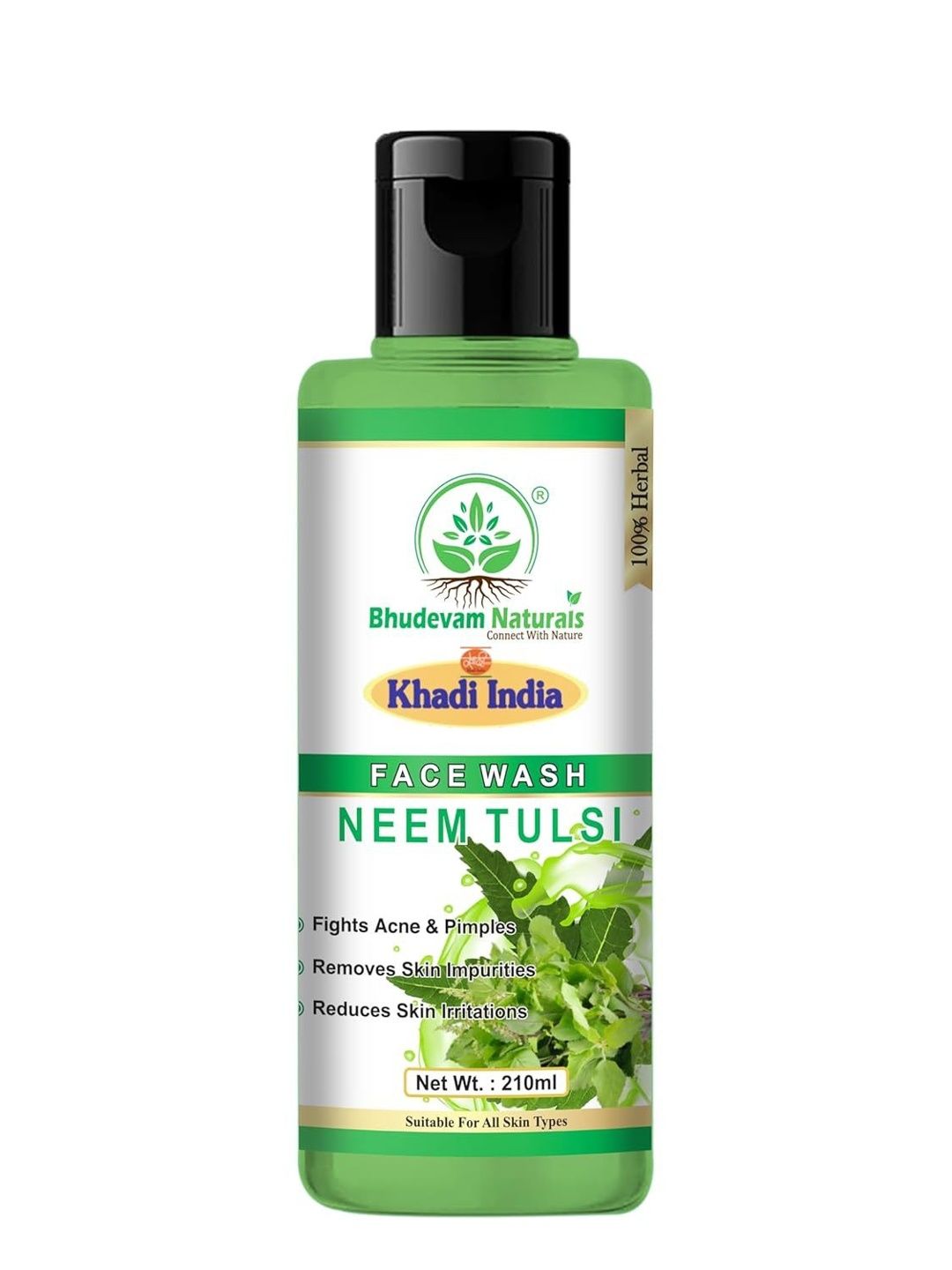 Bhudevam Naturals Neem Tulsi Face Wash - 210 ml-picture-56