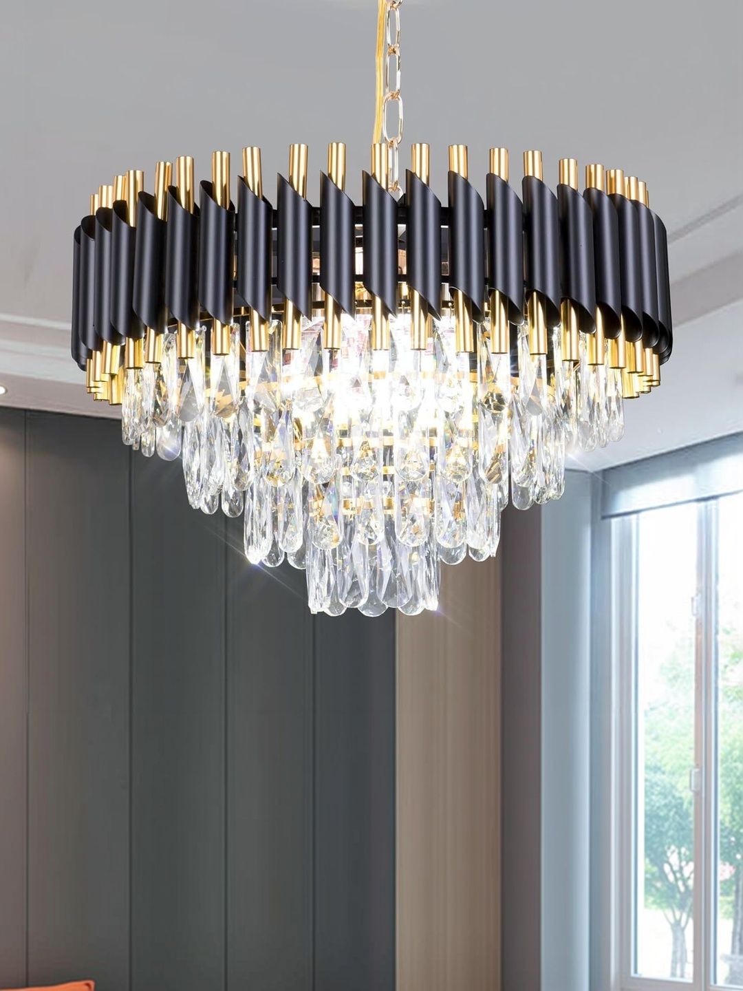 LEGEEN Black & Black Contemporary Ceiling Lamp-picture-4