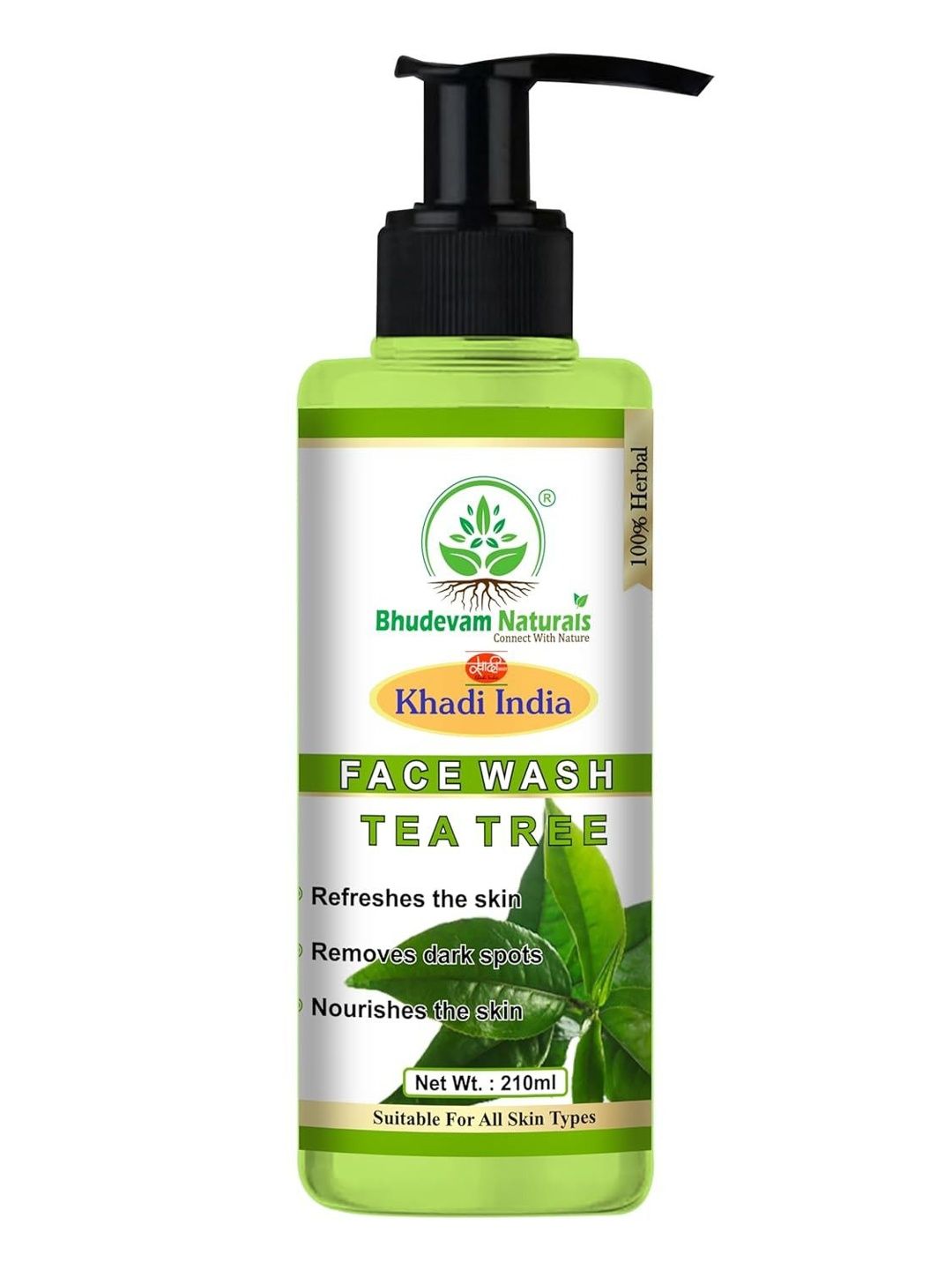 Bhudevam Naturals Tea Tree Face Wash - 210 ml-picture-12
